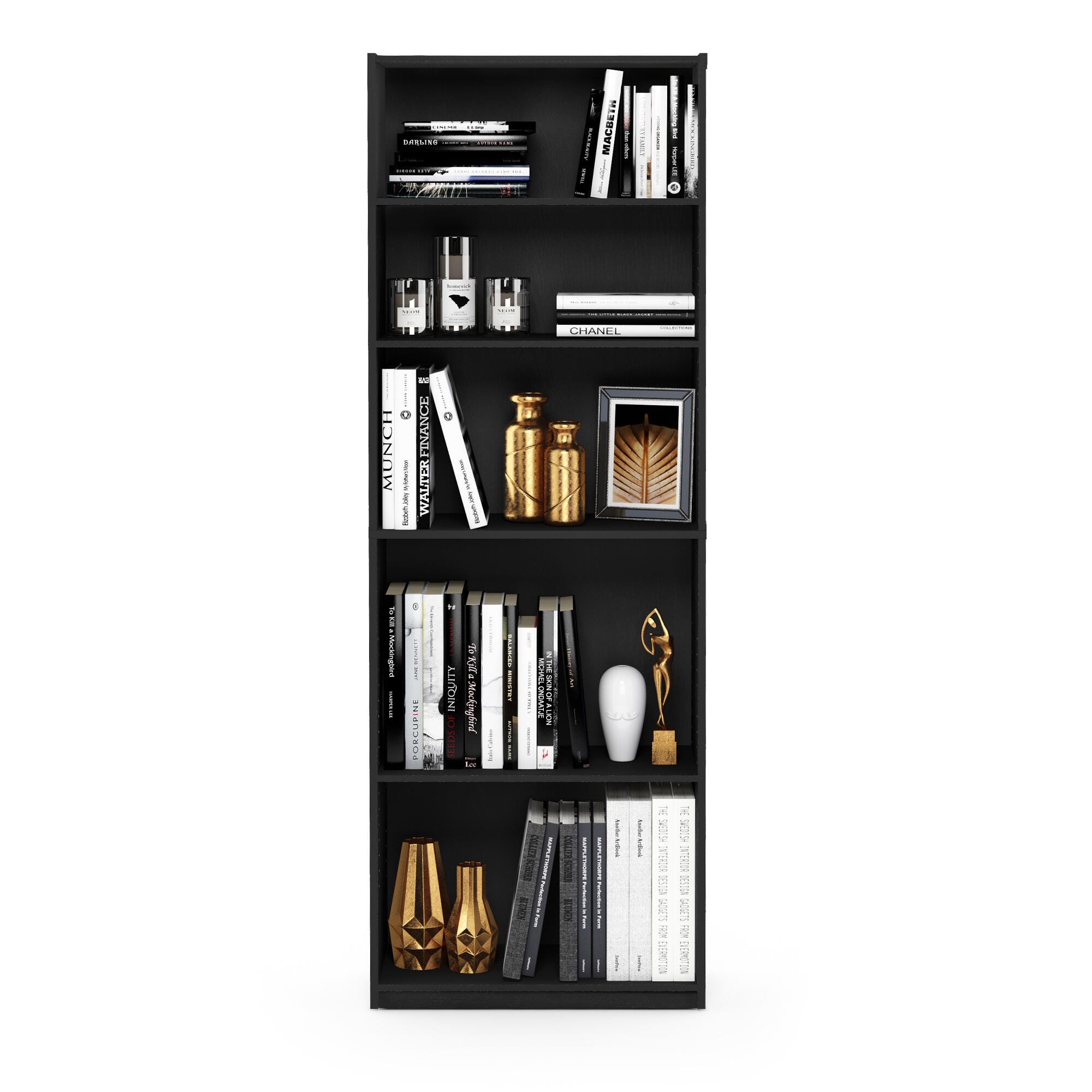 Furinno JAYA Simply Home 5-Shelf Bookcase, , large