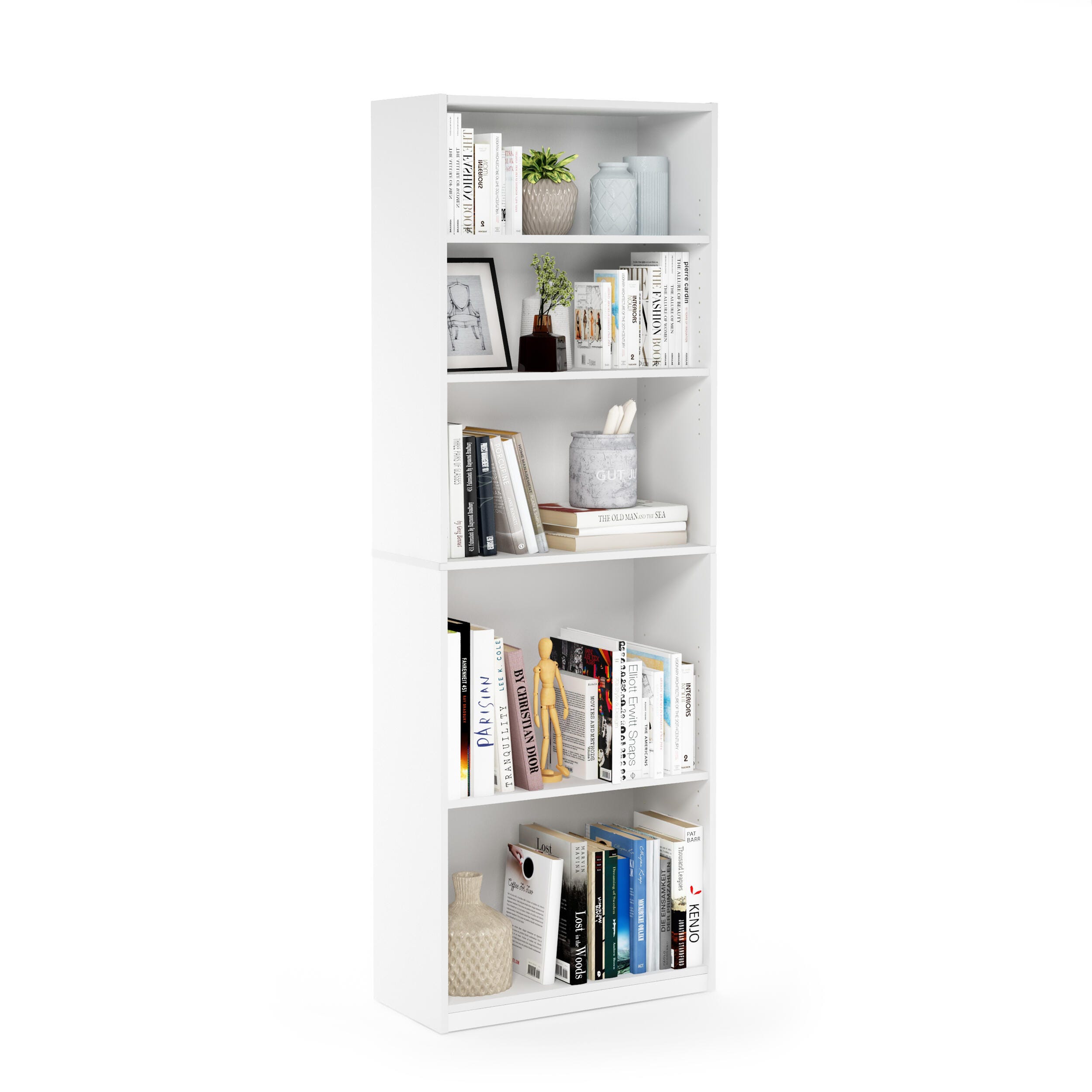 Furinno JAYA Simple Home 5-Shelf Bookcase, , large