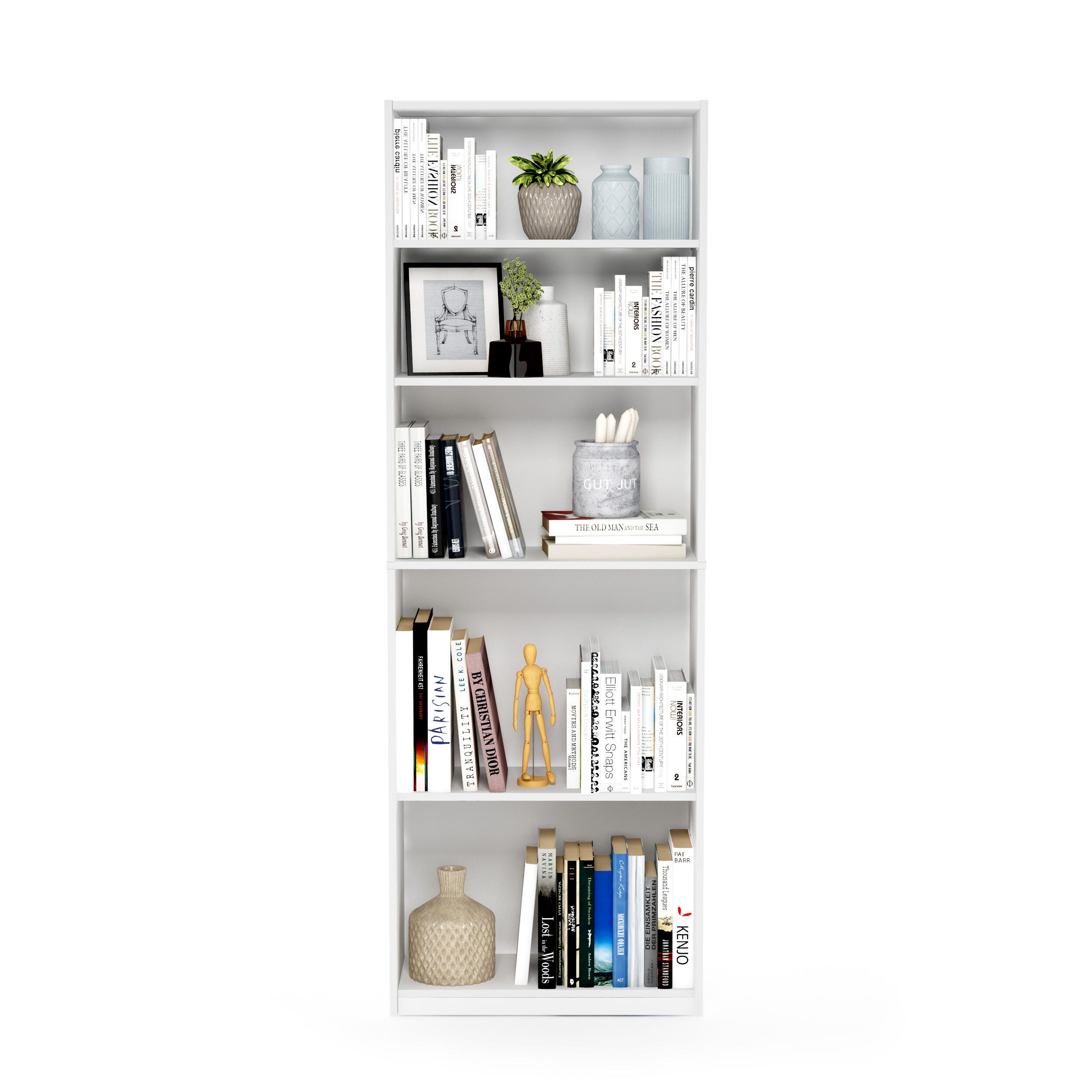 Furinno JAYA Simple Home 5-Shelf Bookcase, , large
