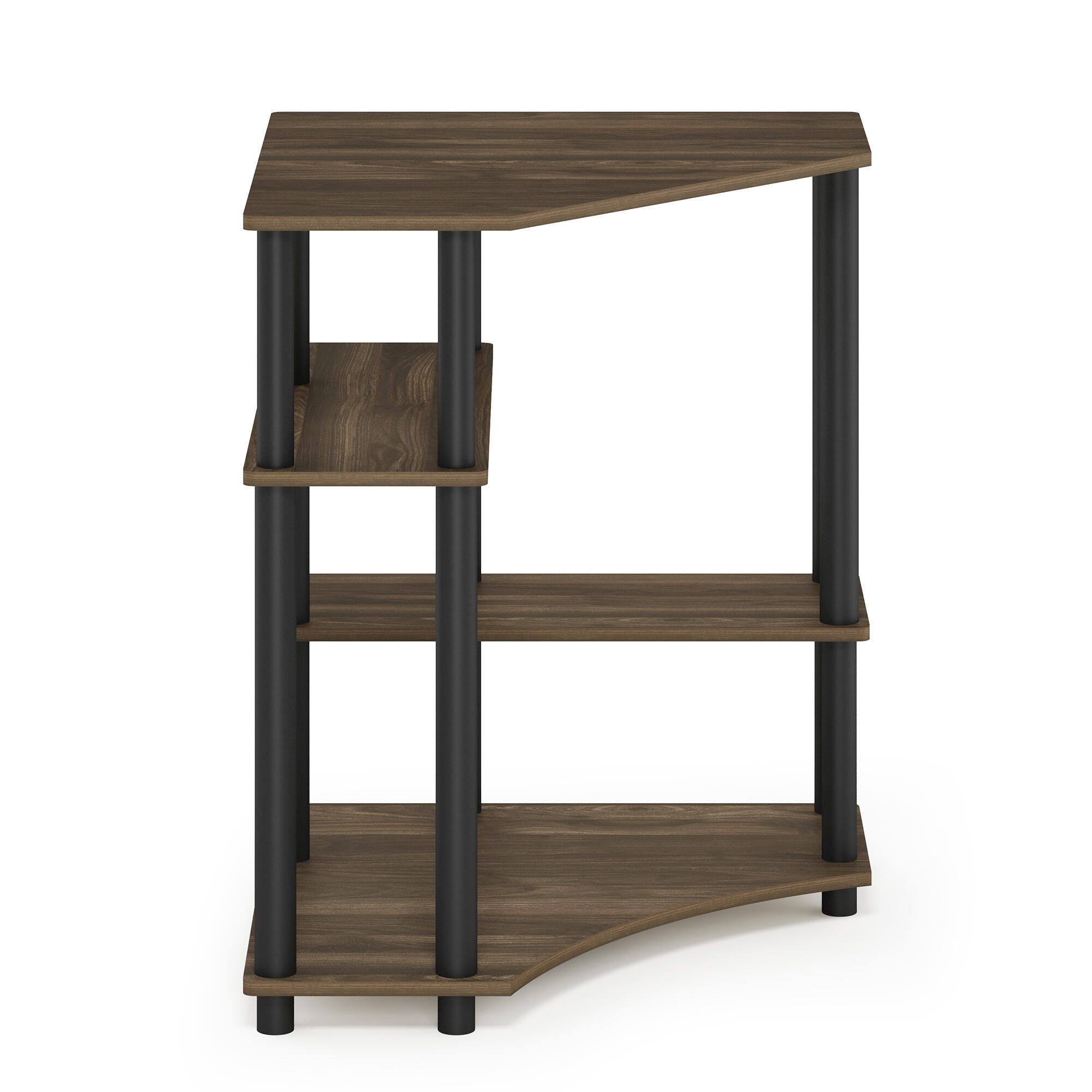 Furinno Turn-N-Tube Space Saving Corner Desk with Shelves, , large