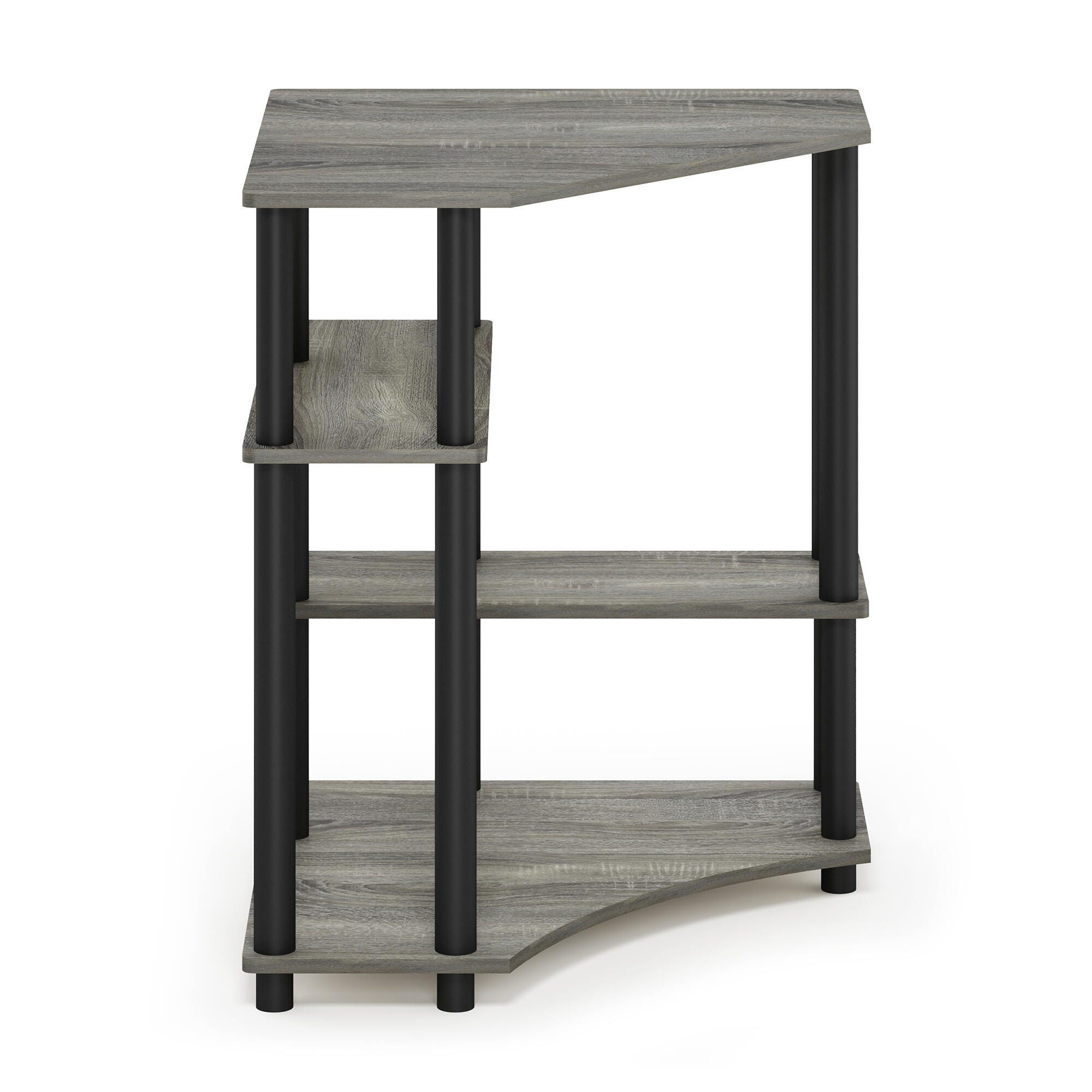 Furinno Turn-N-Tube Space Saving Corner Desk with Shelves, , large