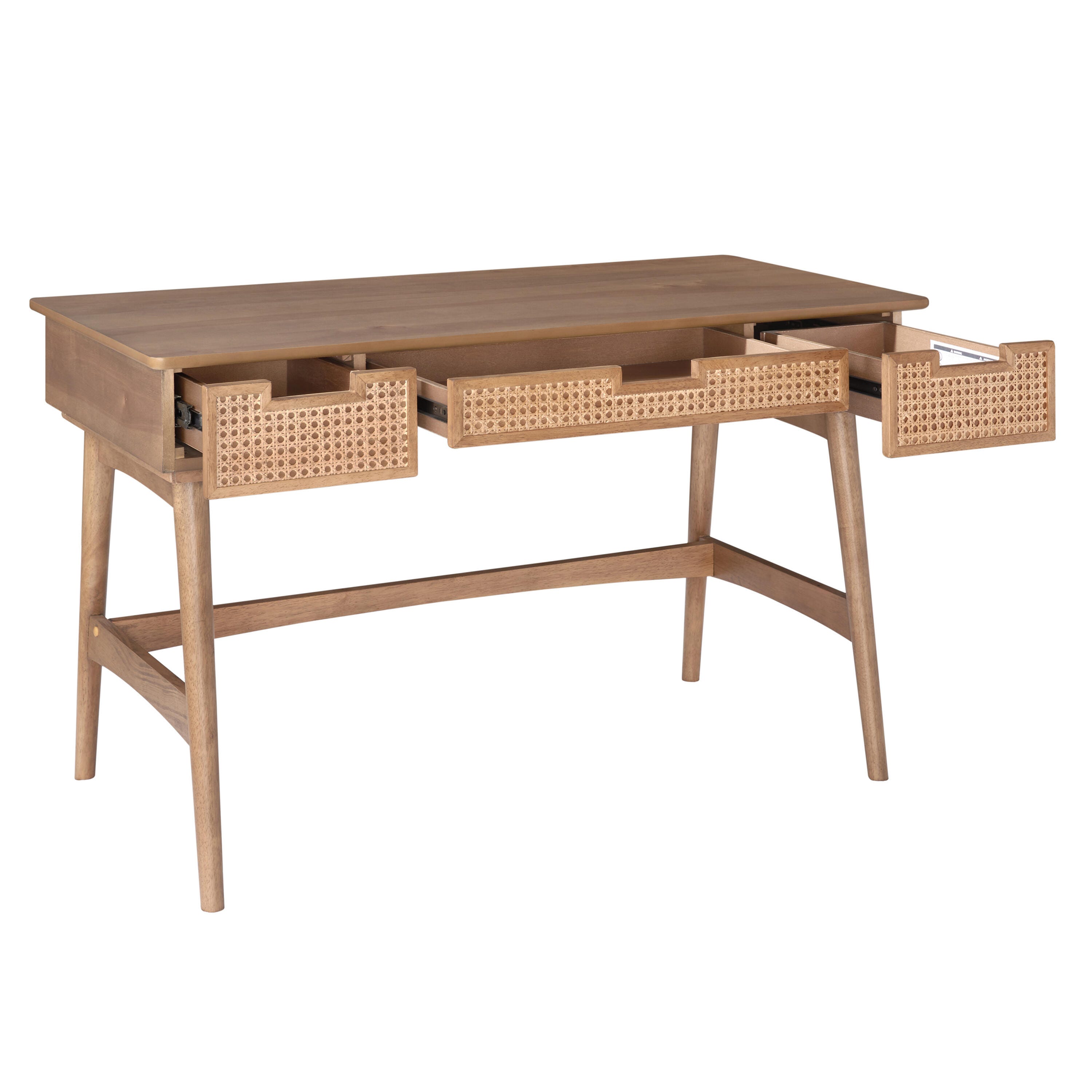 Linon Cadman Desk, Natural, large
