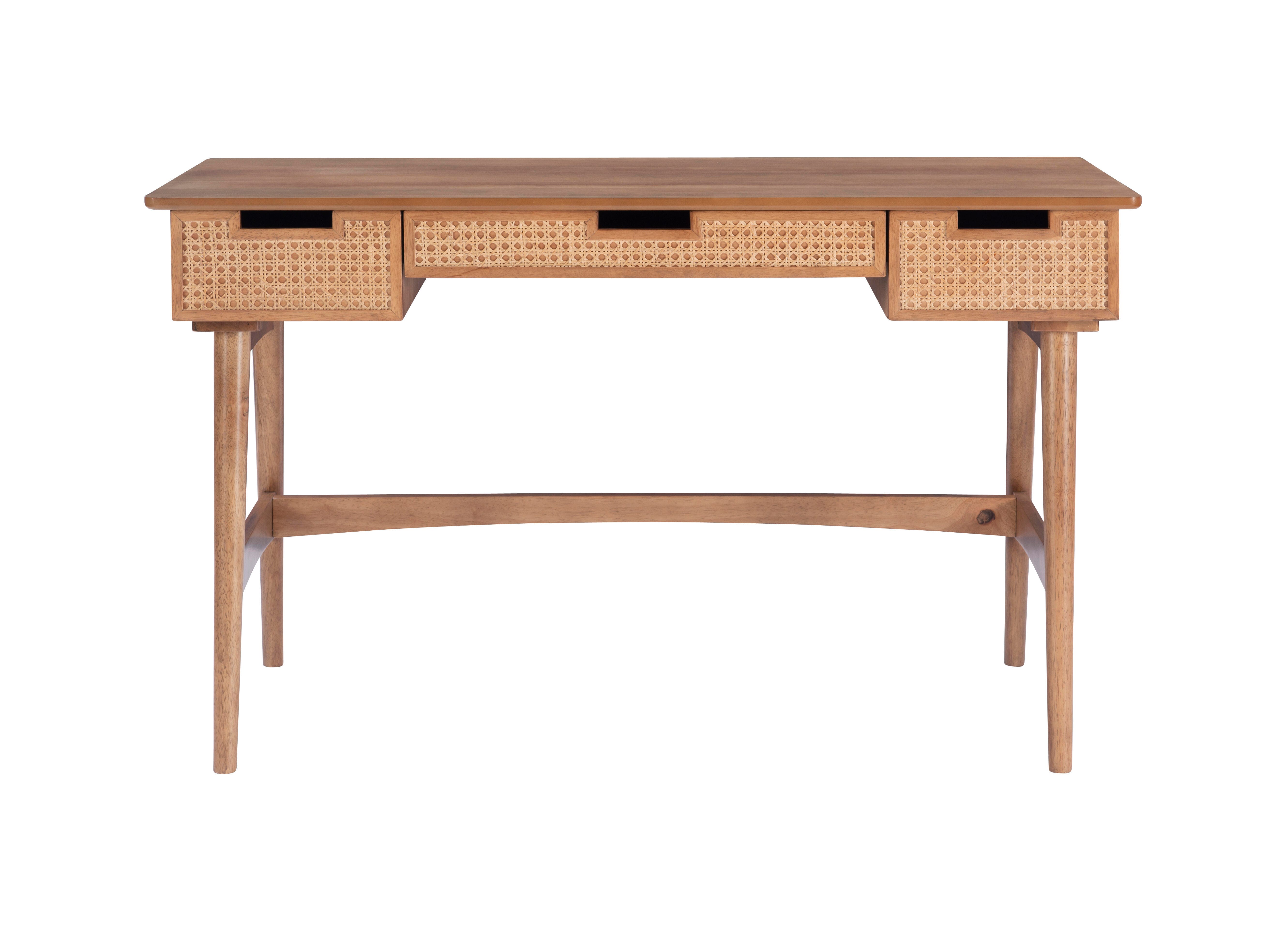 Linon Cadman Desk, Natural, large