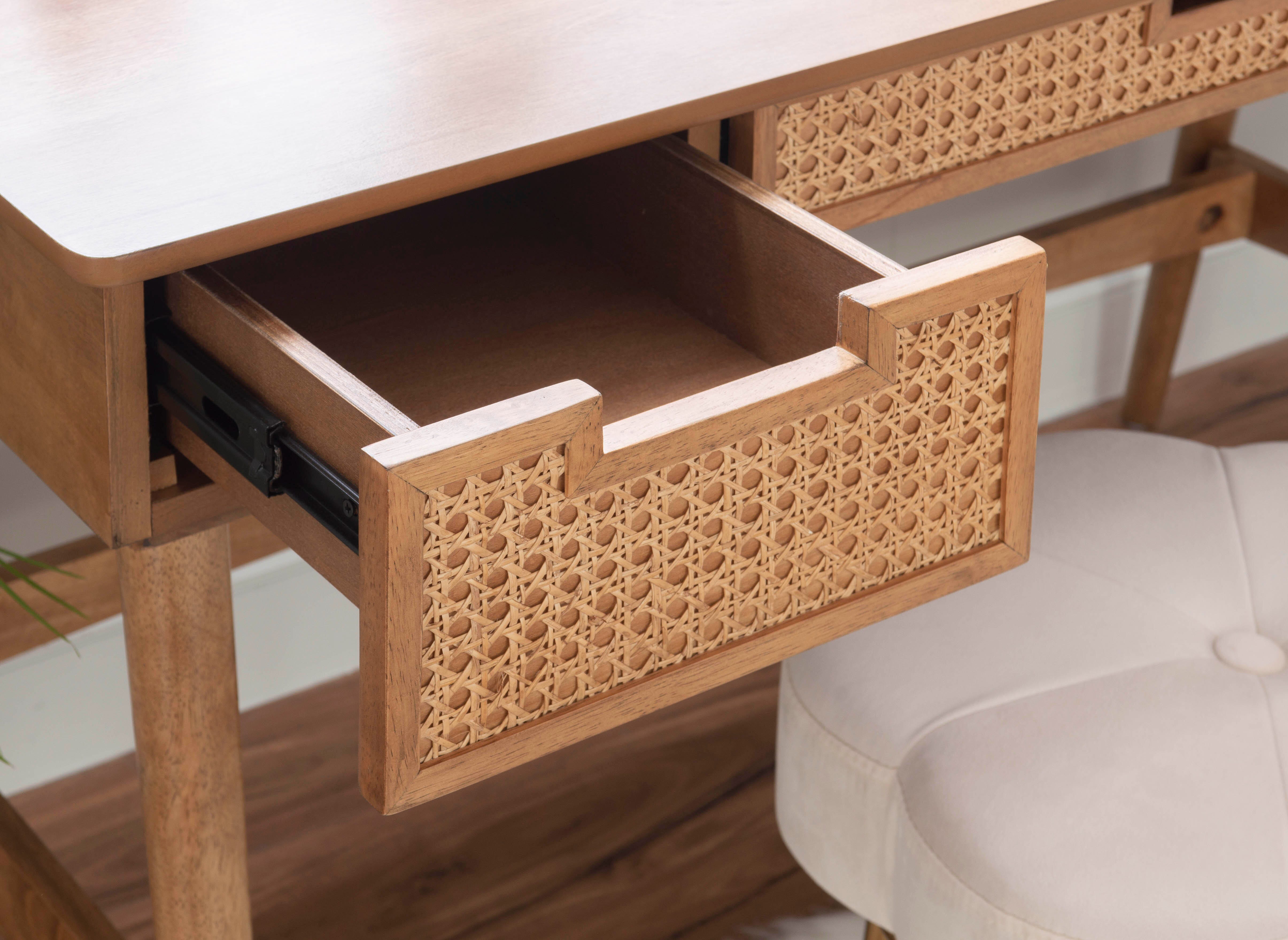 Linon Cadman Desk, Natural, large