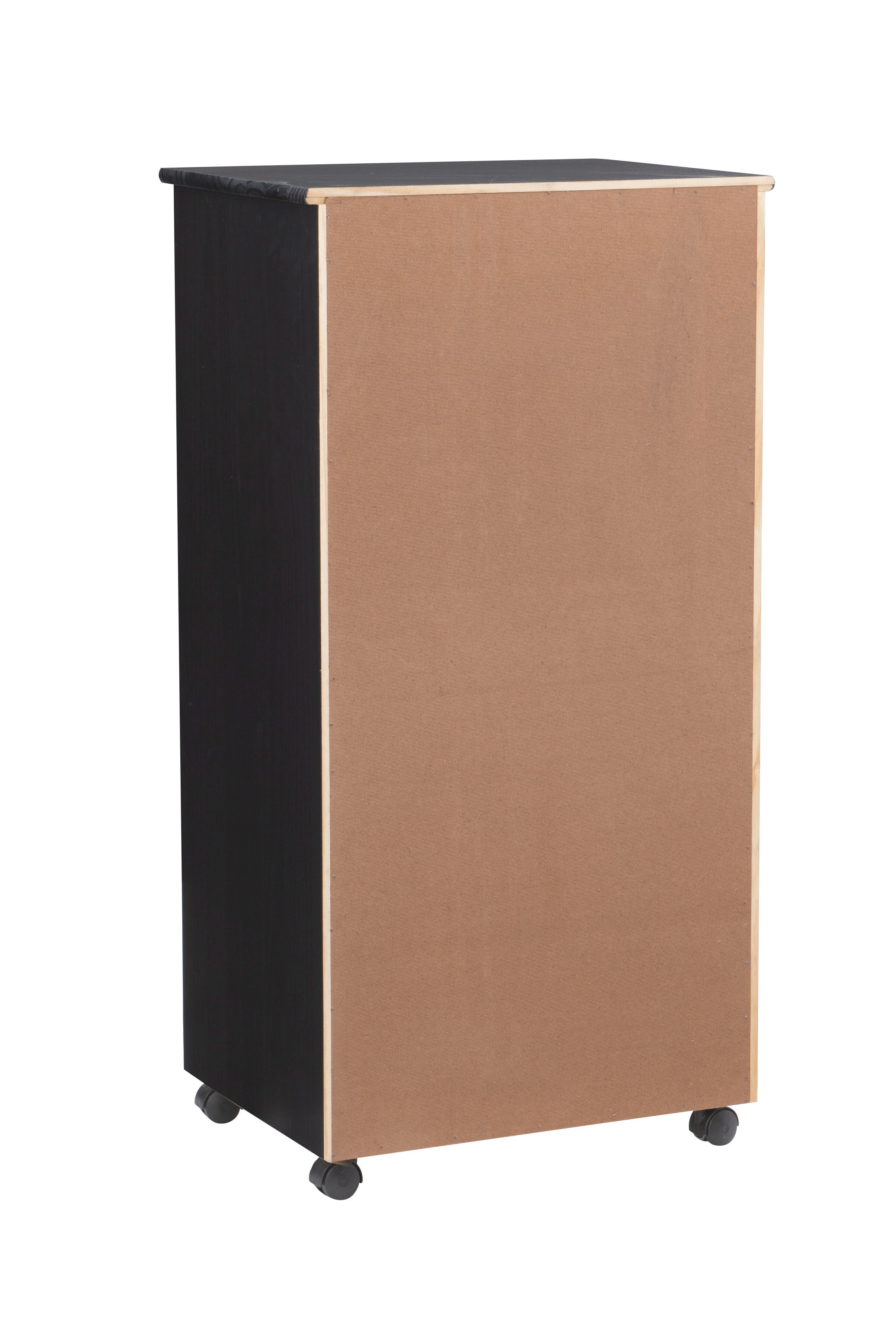 Linon Boyd 8-Drawer Rolling Storage Cart, , large
