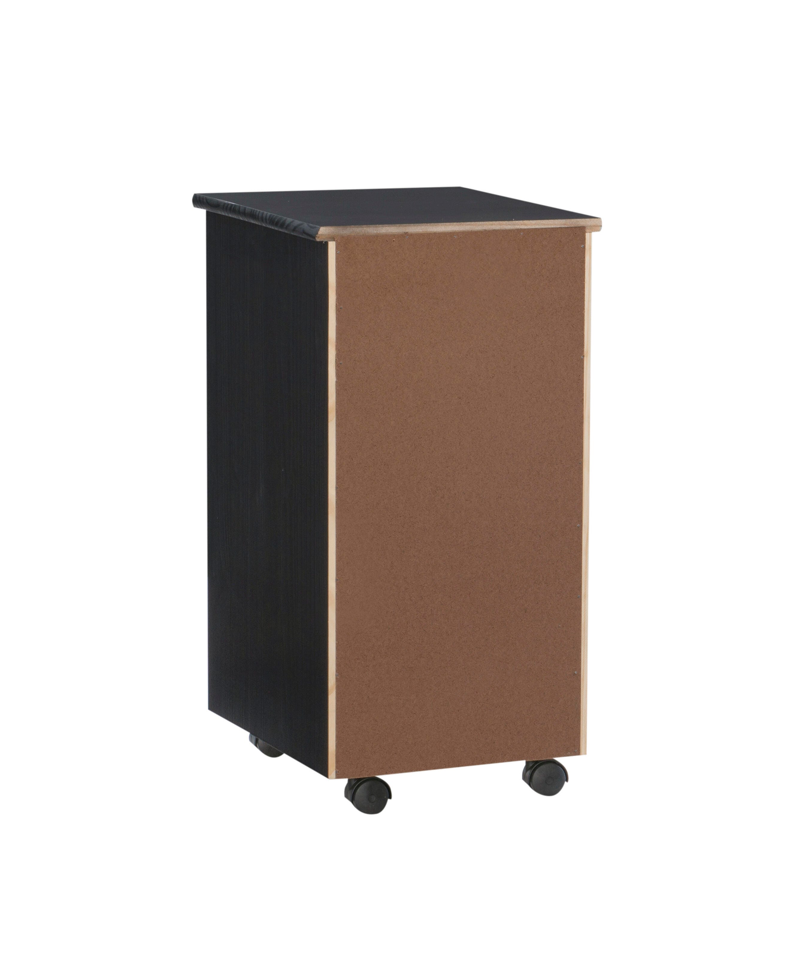 Linon Boyd 6-Drawer Rolling Storage Cart, , large