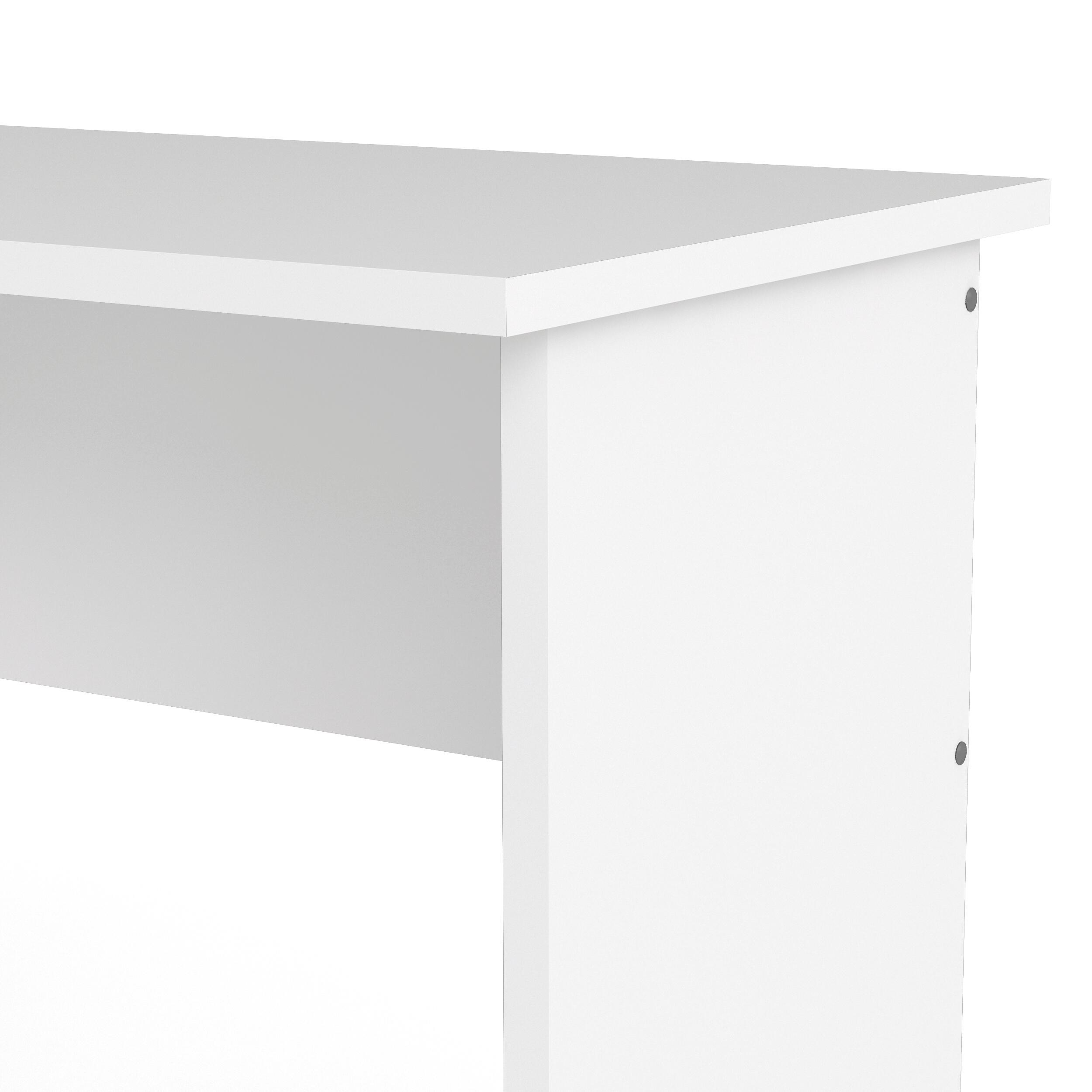 Whitman Desk with 3 Drawers, White, large