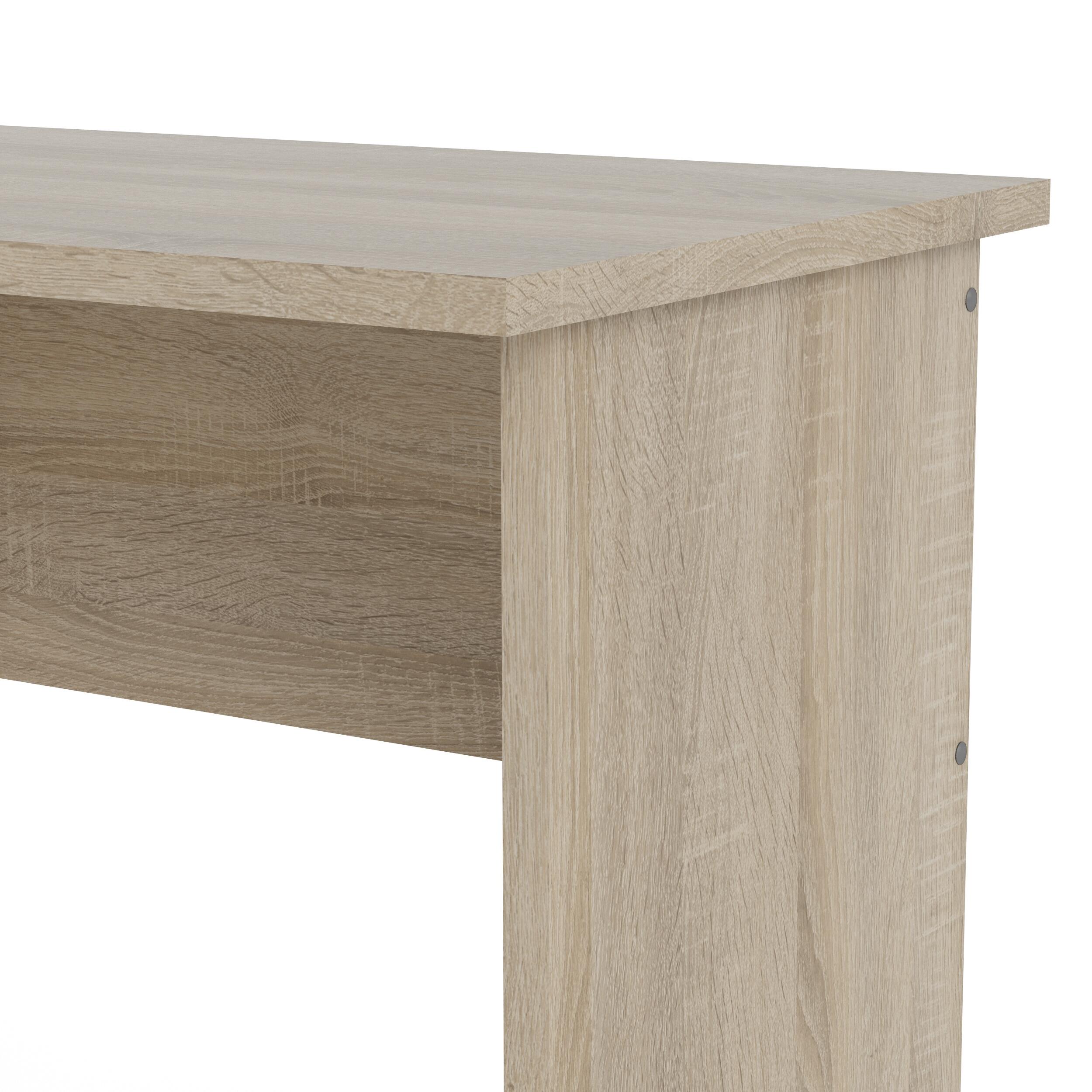 Whitman Desk with 3 Drawers, Brown, large