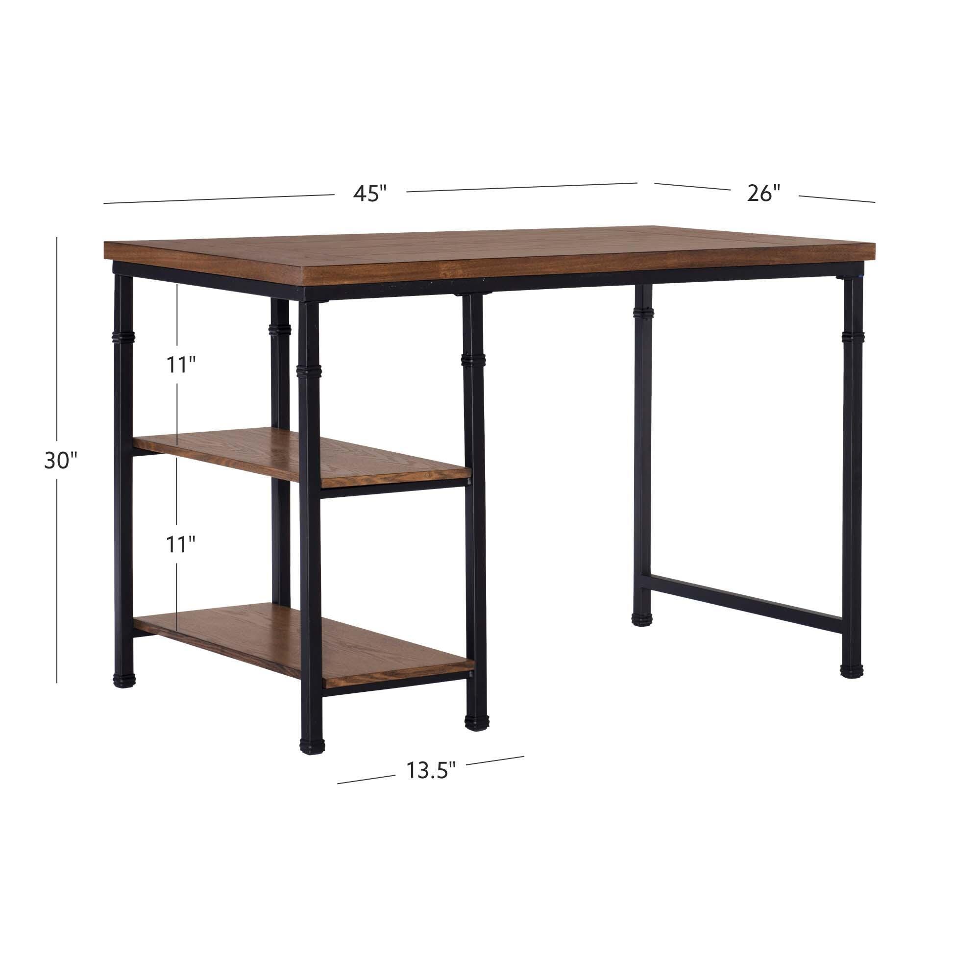 Linon Austin 2 Shelf Desk, , large