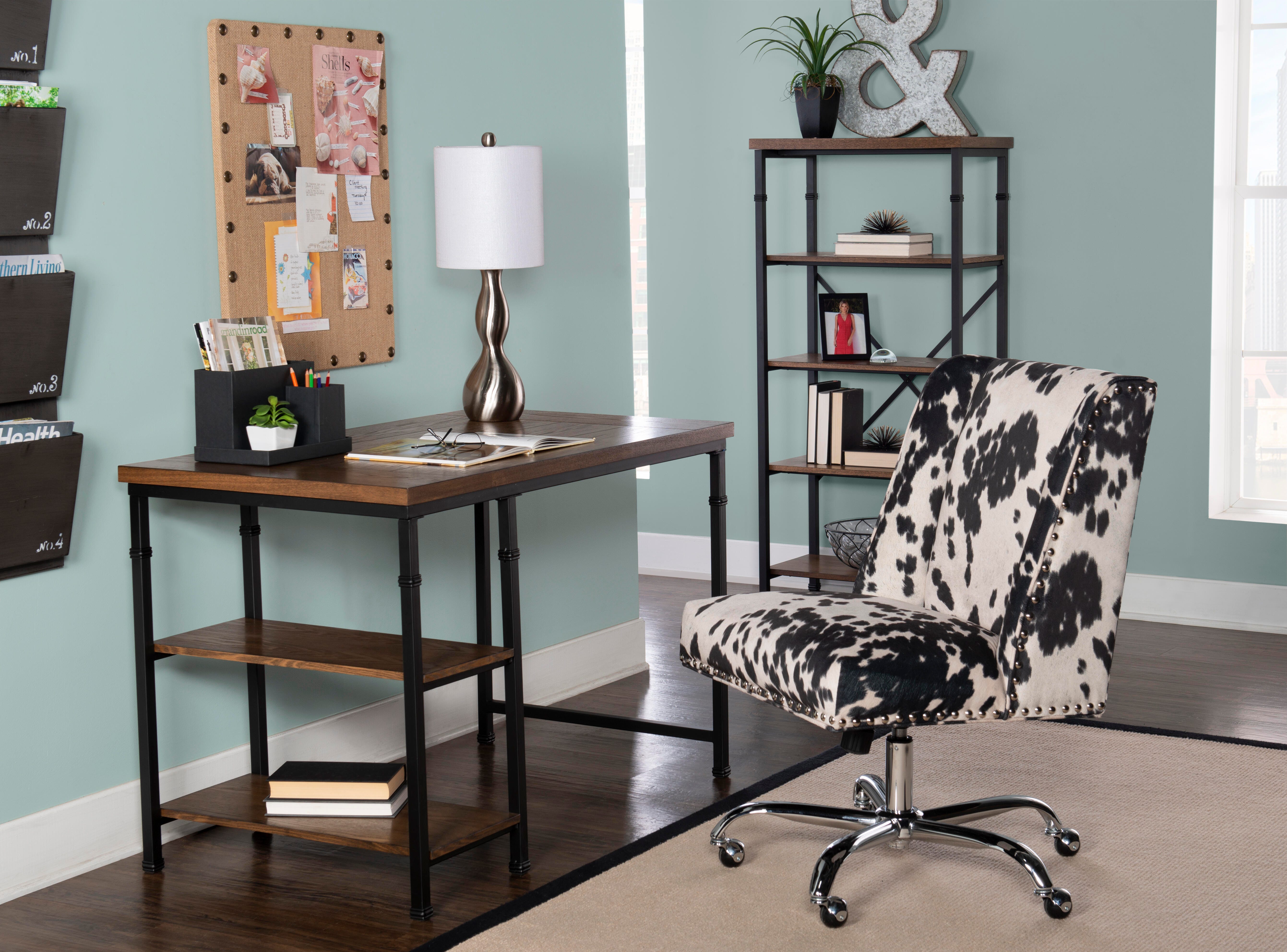 Linon Austin 2 Shelf Desk, , large