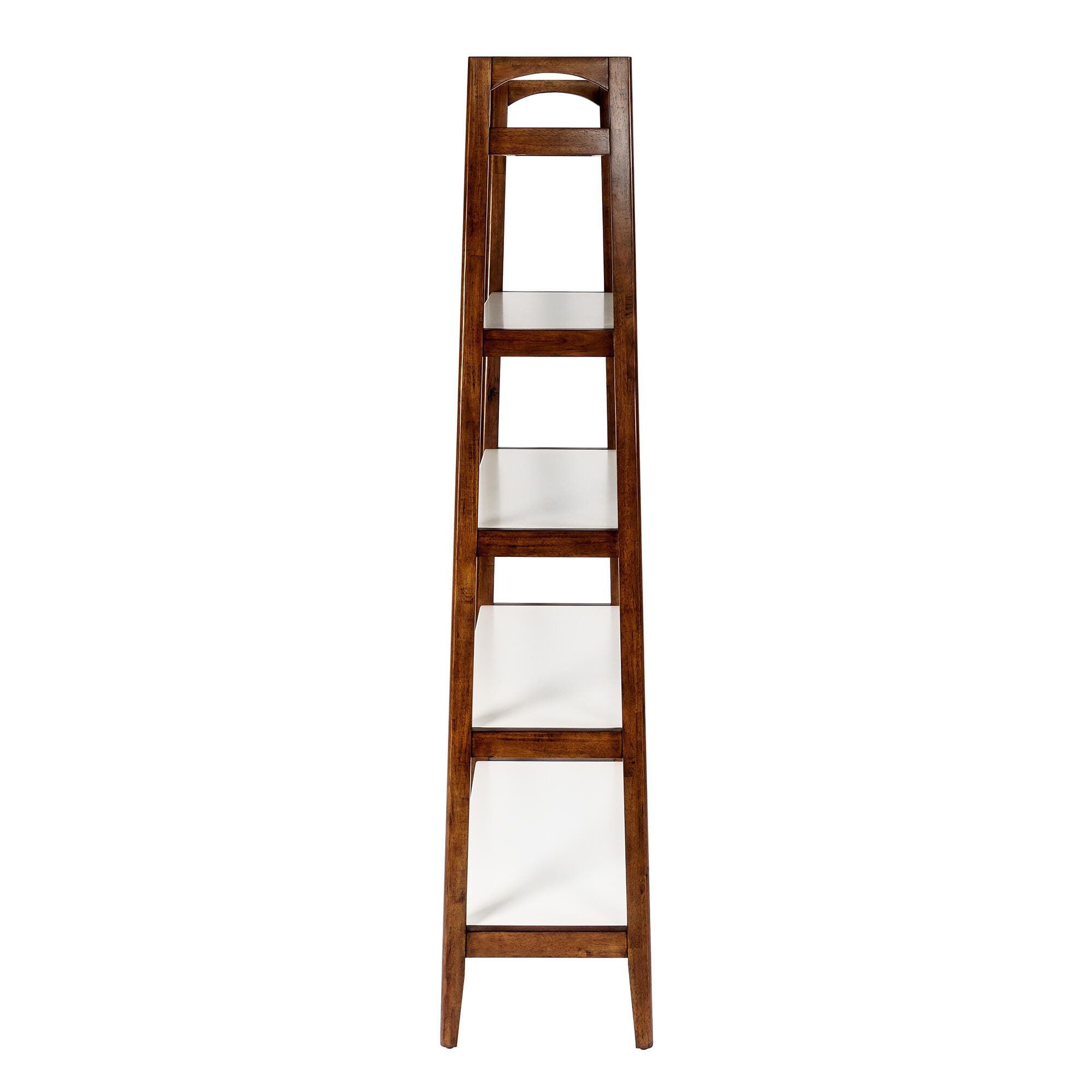 Madison Park Avenu Parker Bookshelf, Off White/Pecan, large