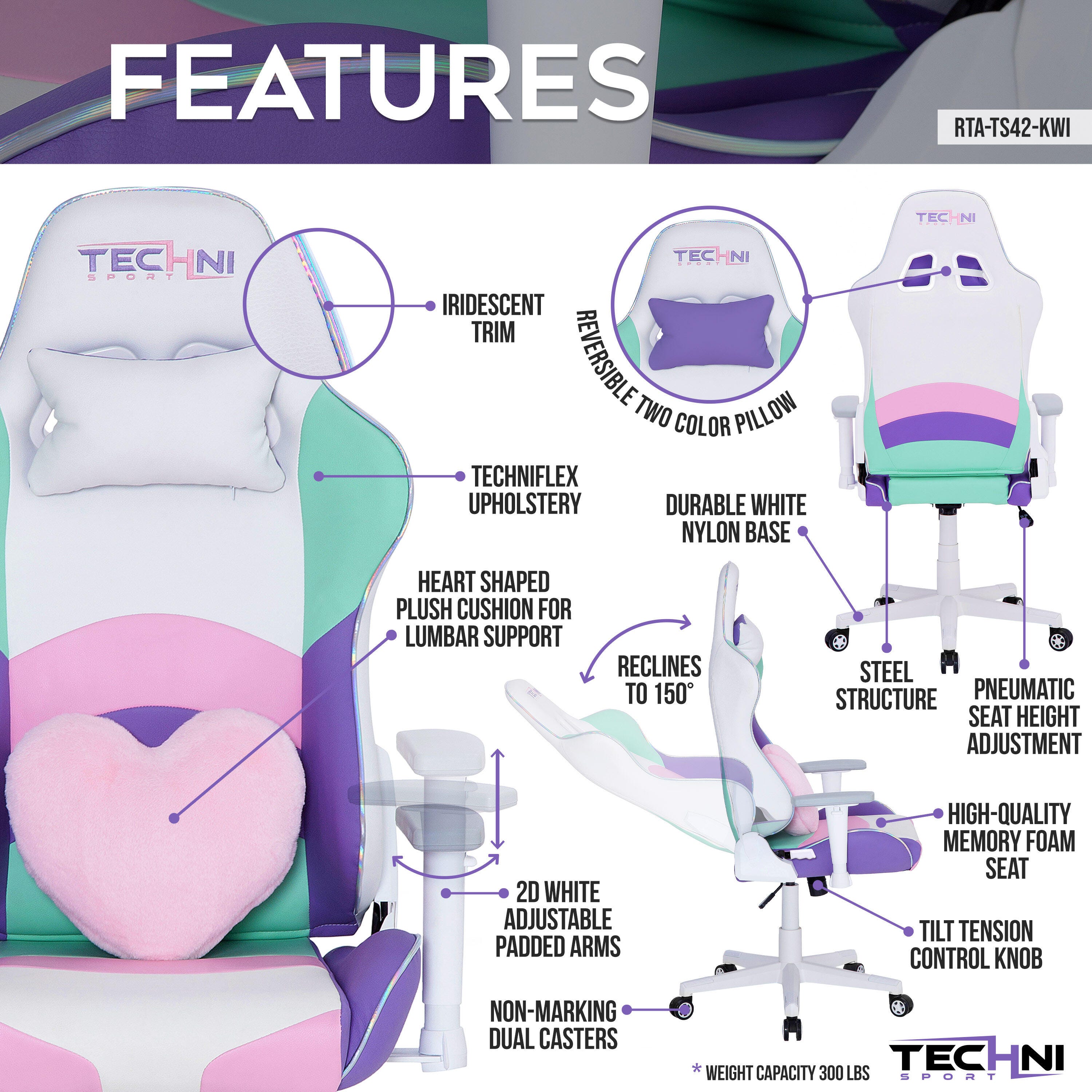 Techni Sport TS-42 PC Gaming Chair, , large