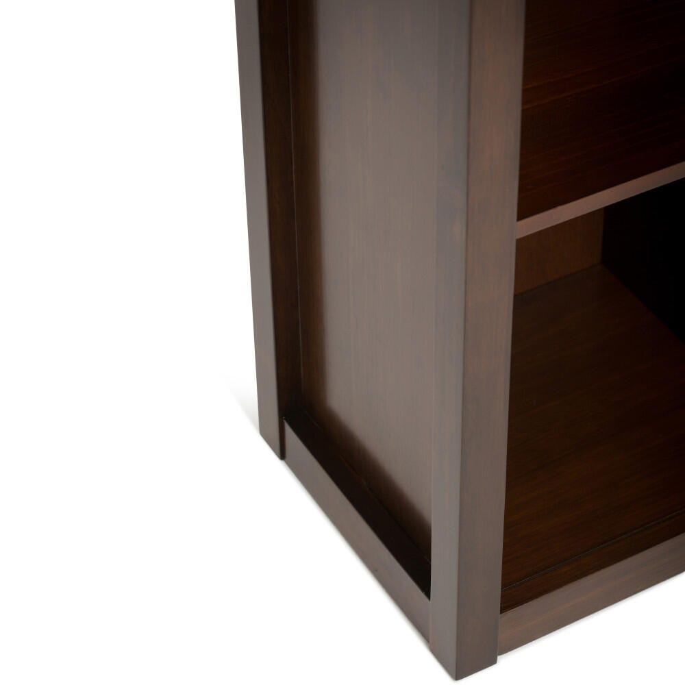 Simpli Home Artisan Wooden 9-Cube Bookcase and Storage Unit, Russet Brown, large