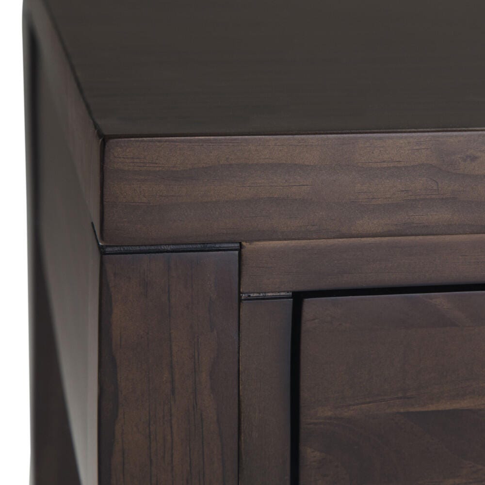 Simpli Home Hollander 60" Contemporary Desk, Brown/Dark Brown, large