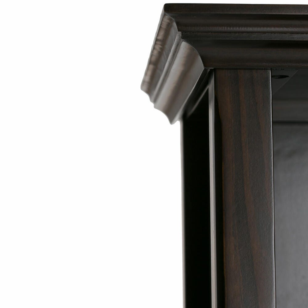 Simpli Home Amherst 70" Transitional 5-Shelf Bookcase, Hickory Brown, large