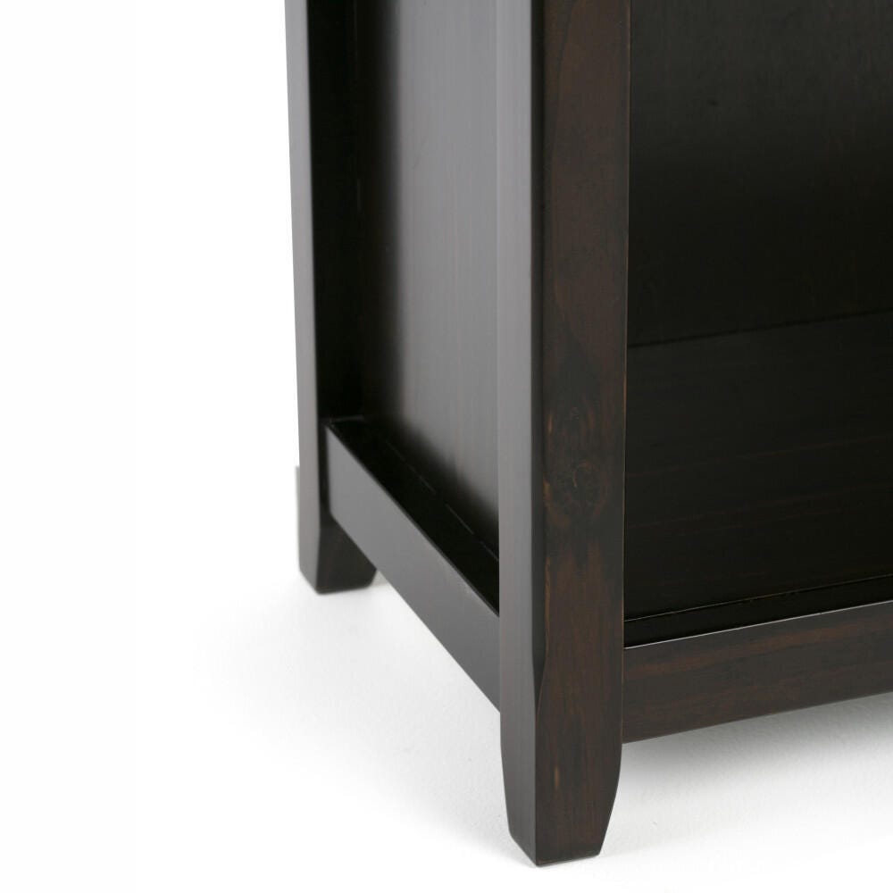 Simpli Home Amherst 70" Transitional 5-Shelf Bookcase, Hickory Brown, large