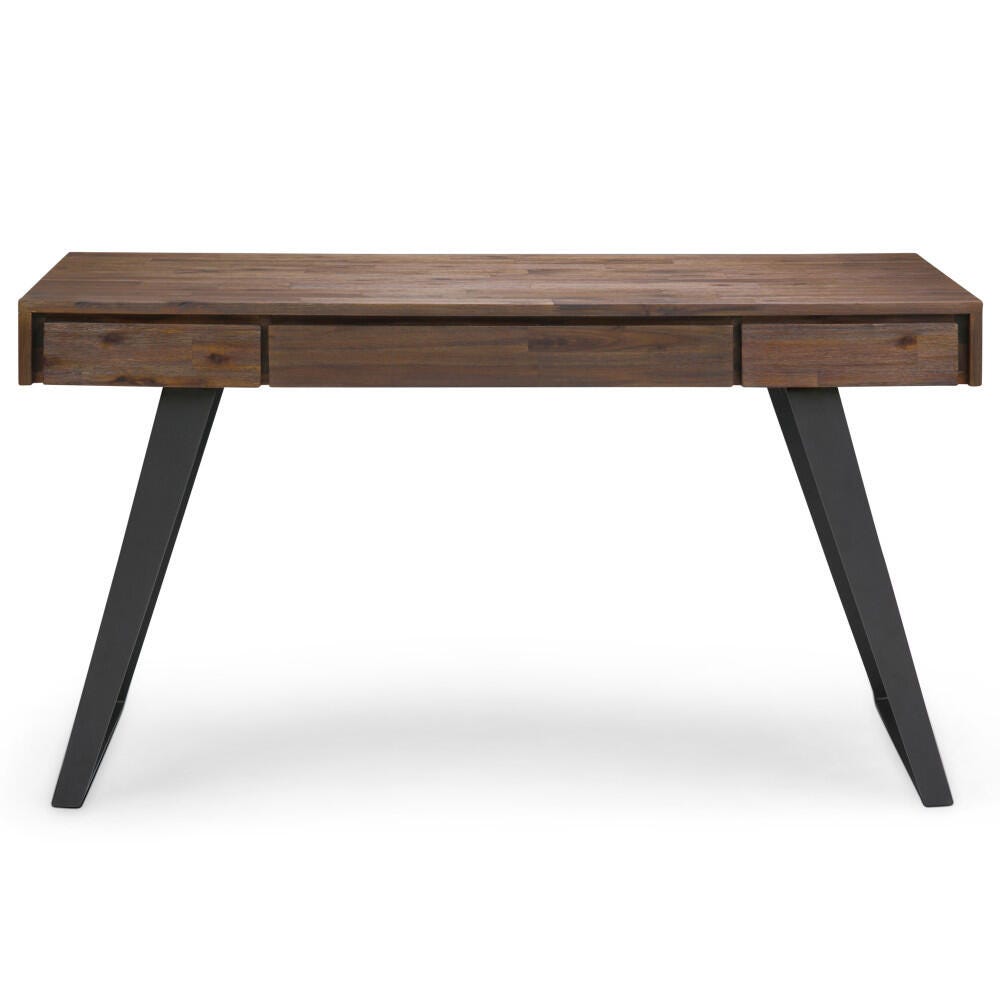 Simpli Home Lowry Industrial 54" Desk, Brown, large