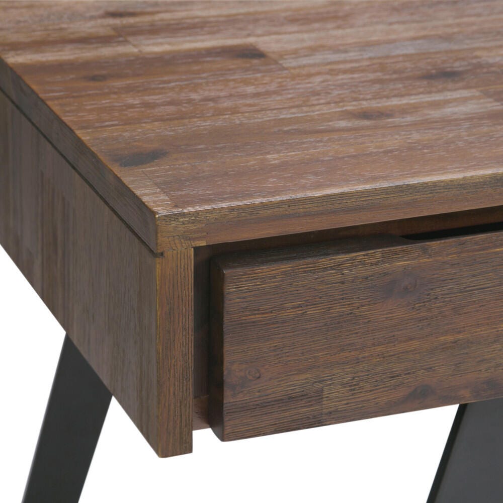 Simpli Home Lowry Industrial 54" Desk, Brown, large