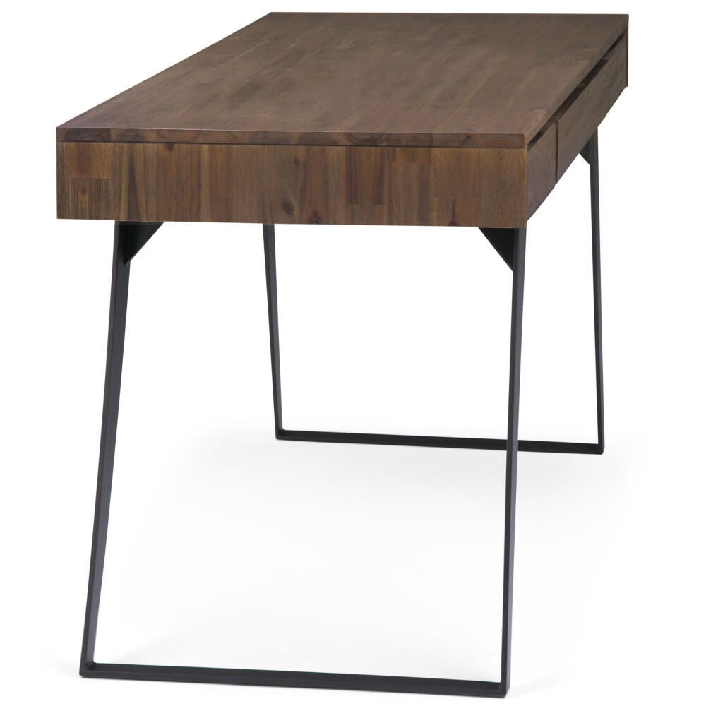 Simpli Home Lowry Industrial 54" Desk, Brown, large