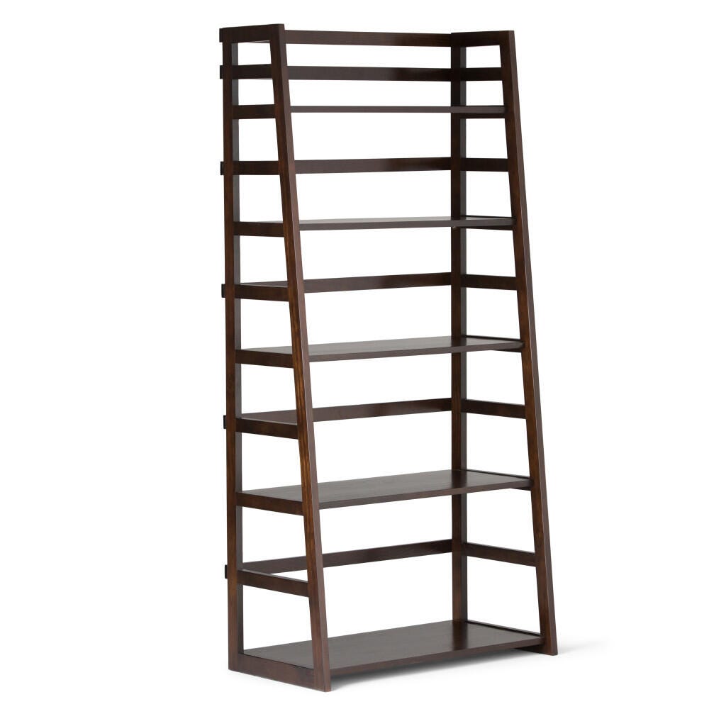 Simpli Home Acadian Ladder Shelf Bookcase