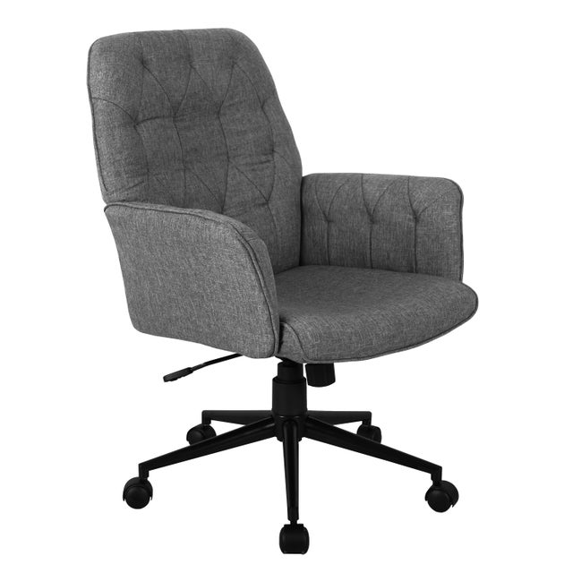 Techni Mobili Modern Tufted Office Chair with Arms