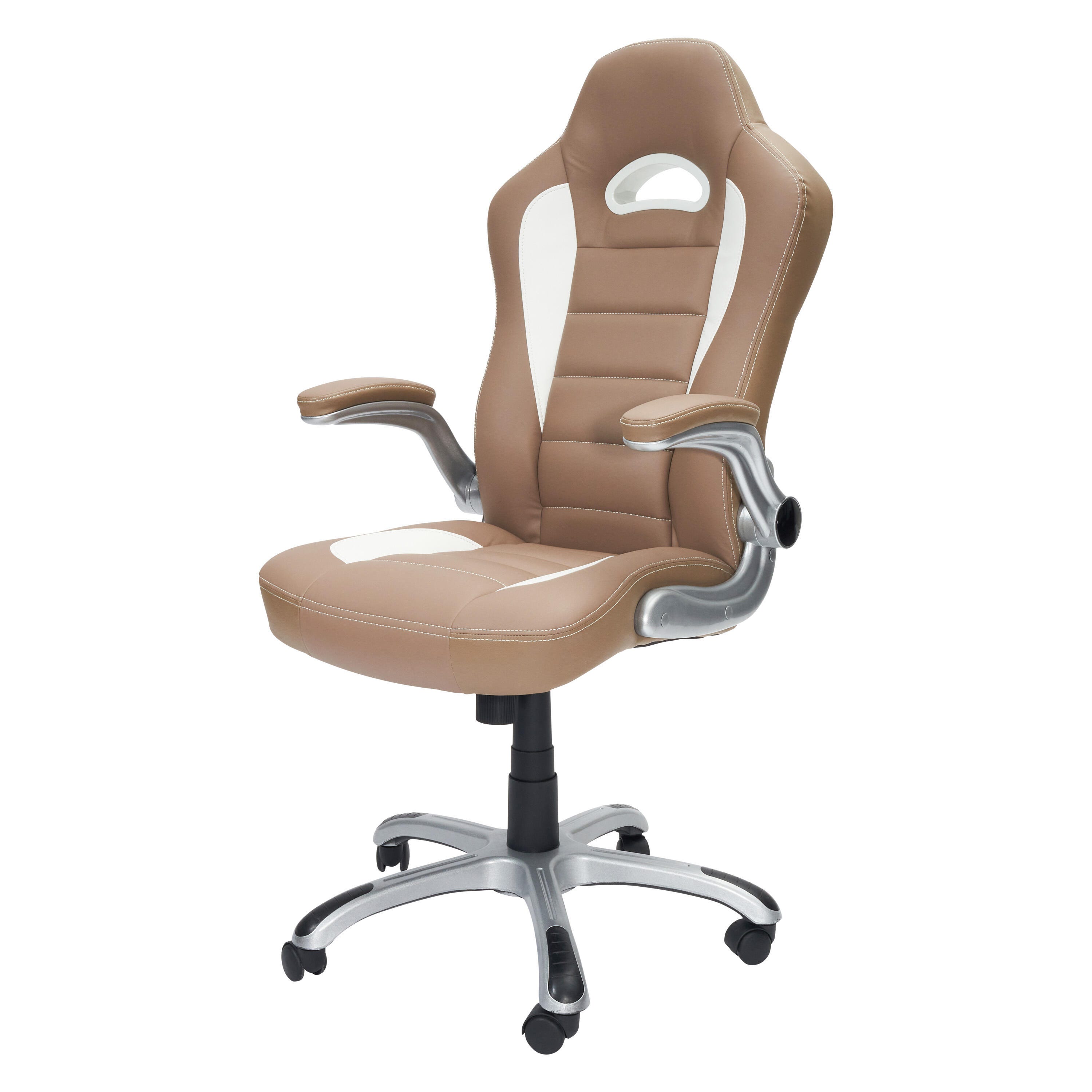 Techni Mobili High Back Executive Sport Race Office Chair, Camel, large
