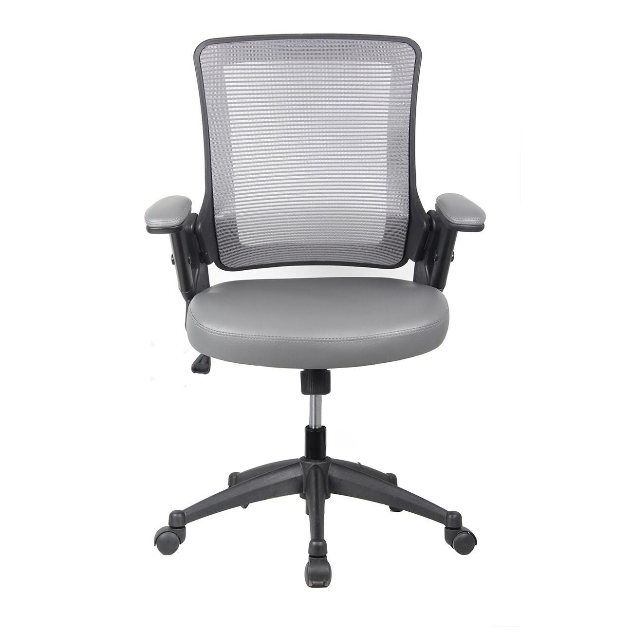 Techni Mobili Mid-Back Mesh Task Office Chair, Gray, large