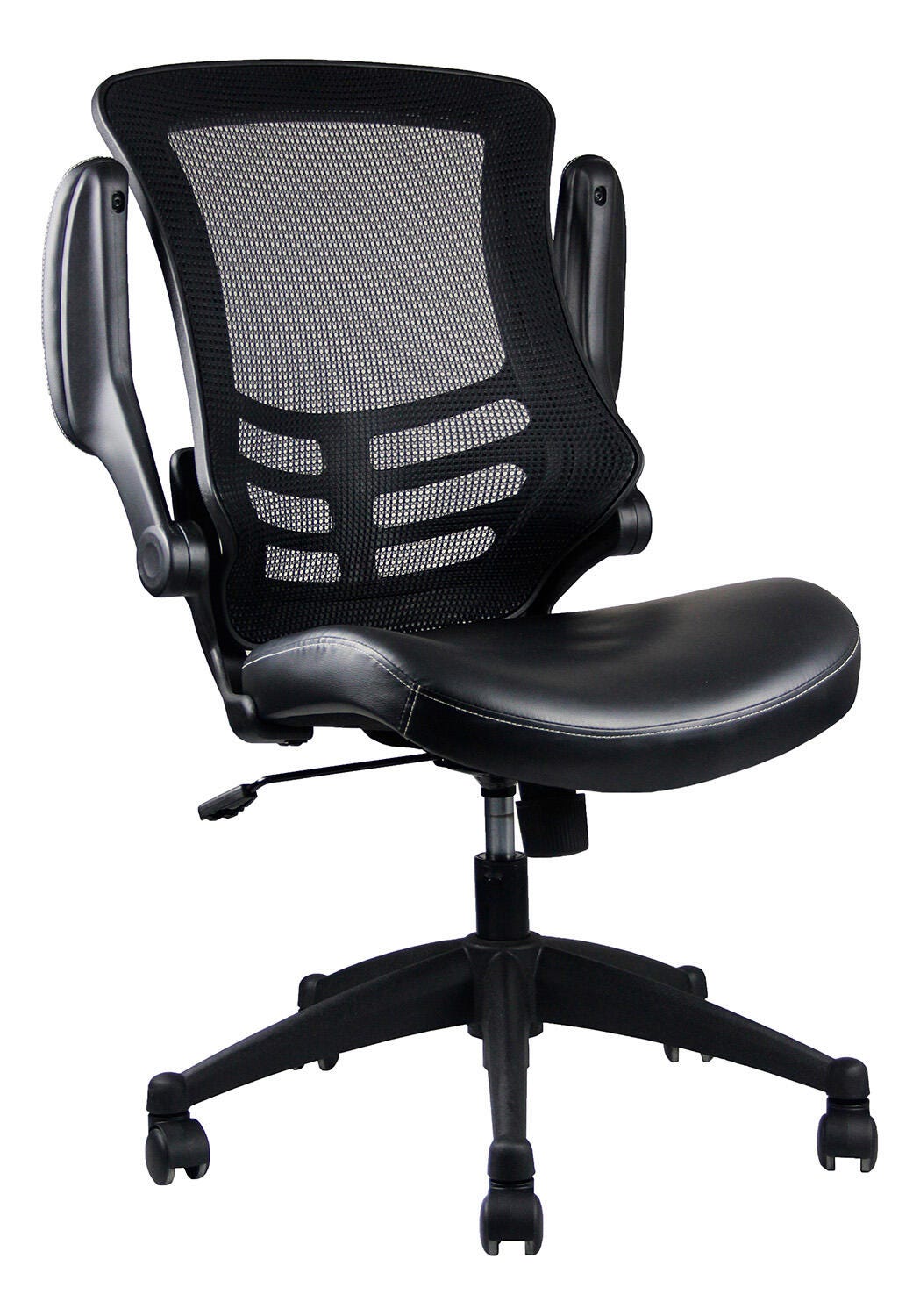 Techni Mobili Mid-Back Mesh Office Chair with Adjustable Arms, , large