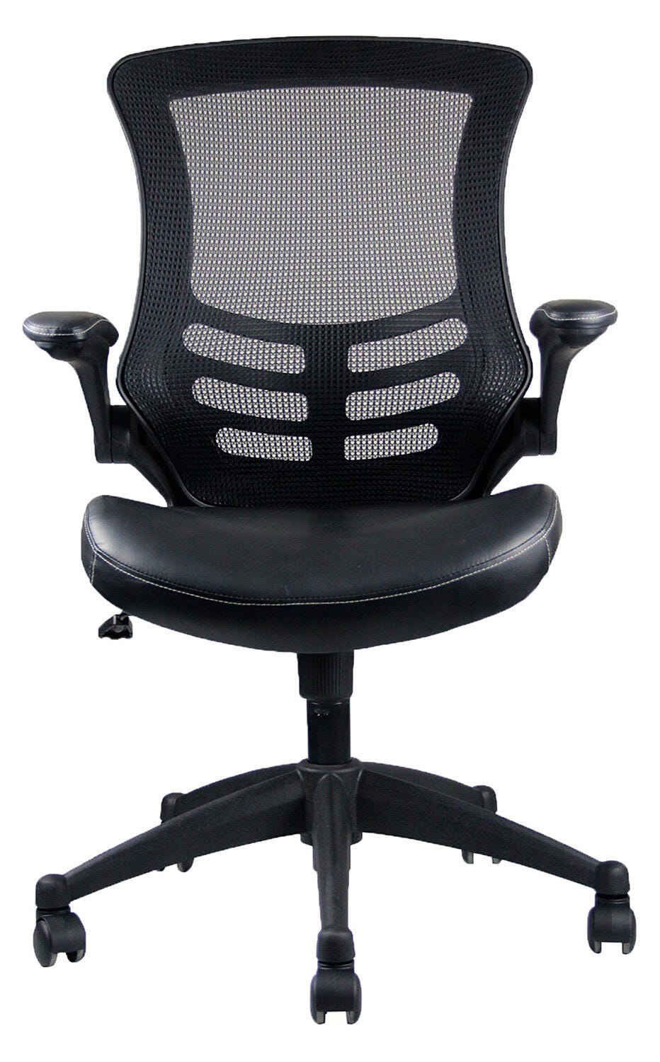 Techni Mobili Mid-Back Mesh Office Chair with Adjustable Arms, , large