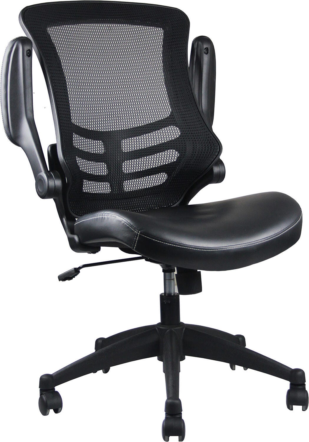 Techni Mobili Mid-Back Mesh Office Chair with Adjustable Arms, , large