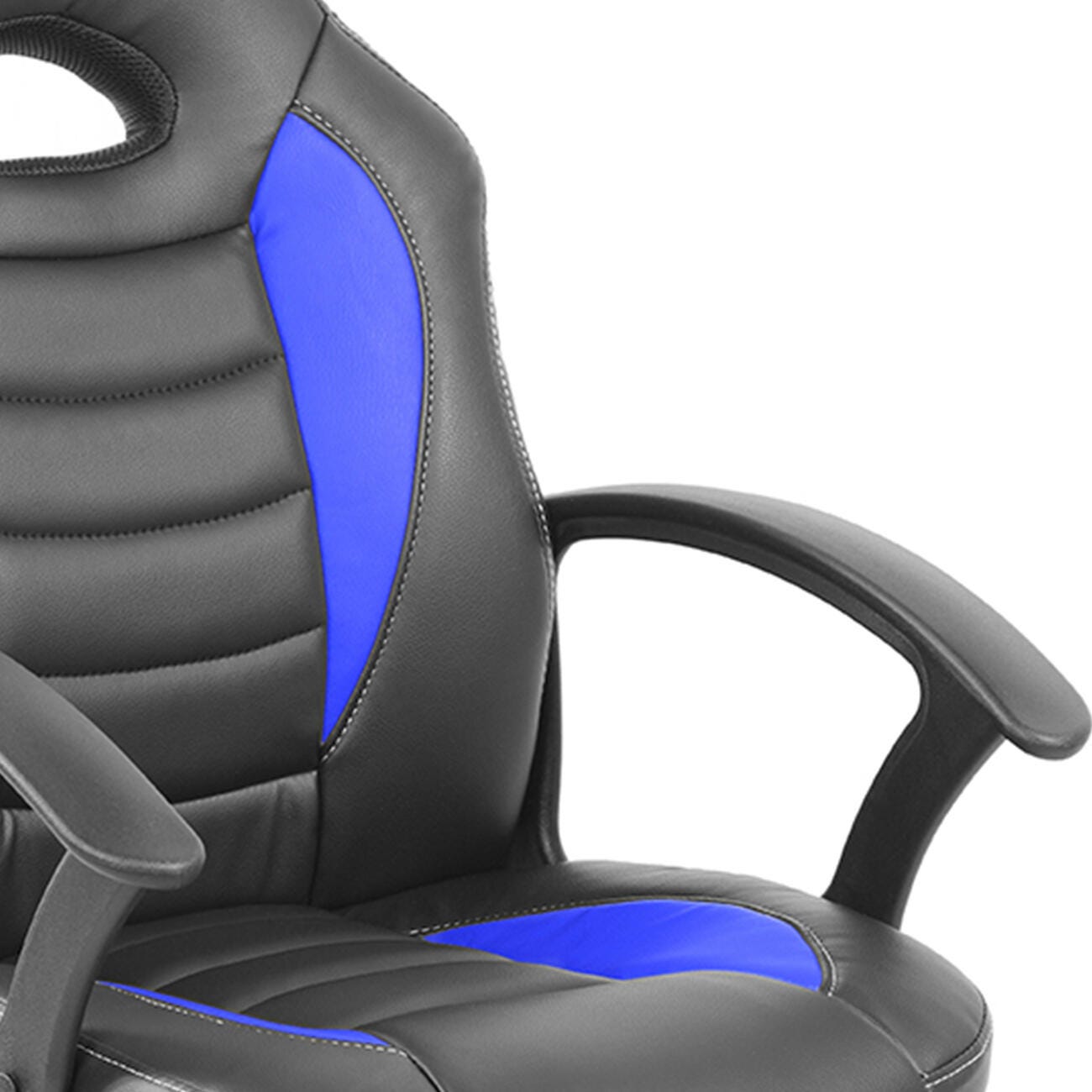 Techni Mobili Student Racer Chair with Wheels, Blue, large