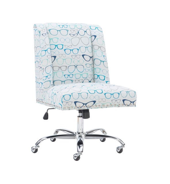 Dobby Glasses Office Chair, Chrome