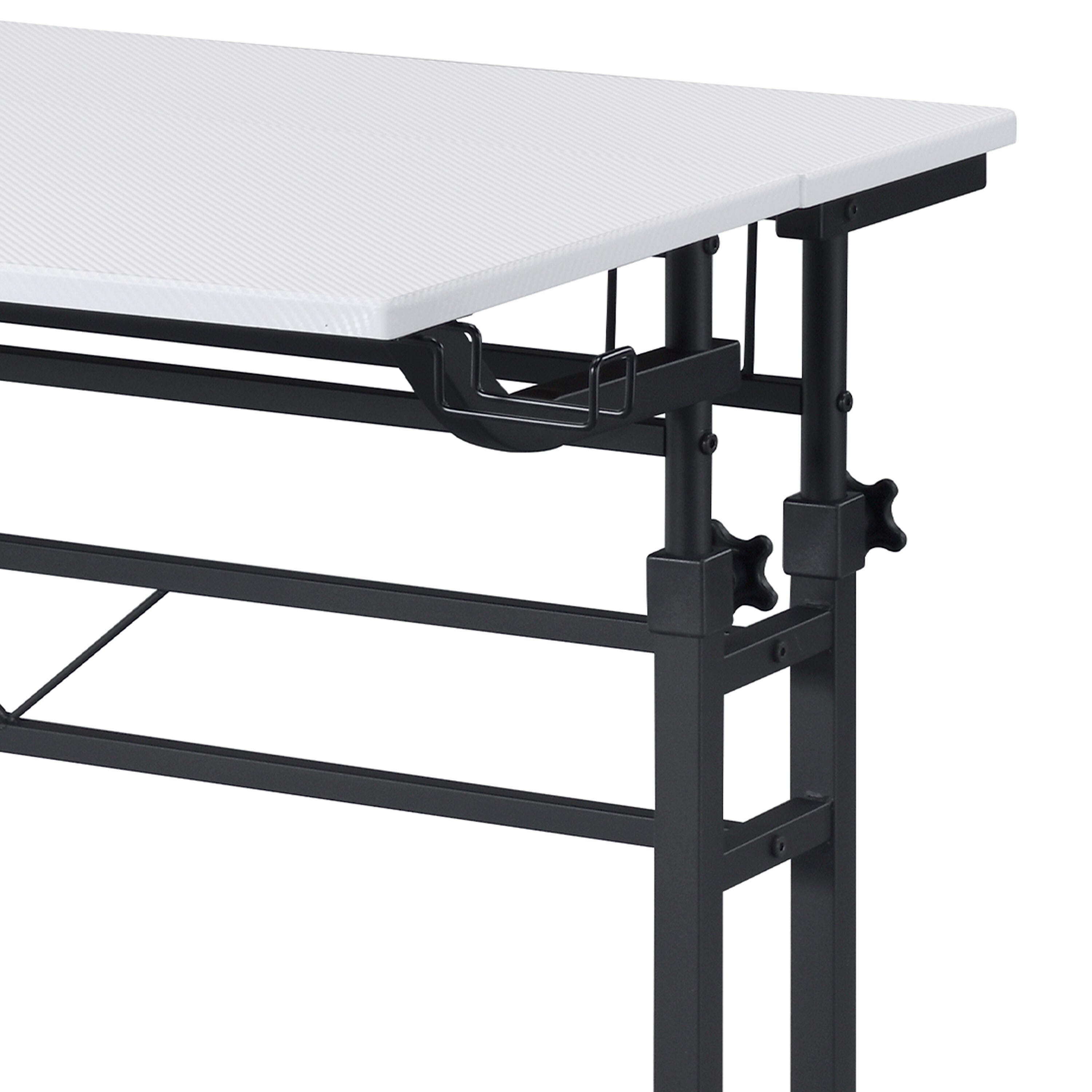 Techni Mobili Rolling Writing Desk with Height Adjustable Desktop
