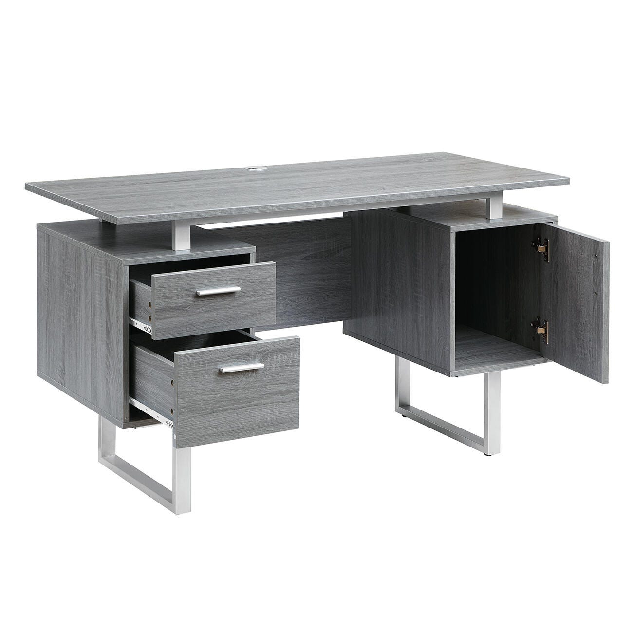 Techni Mobili Modern Office Desk with Storage, , large
