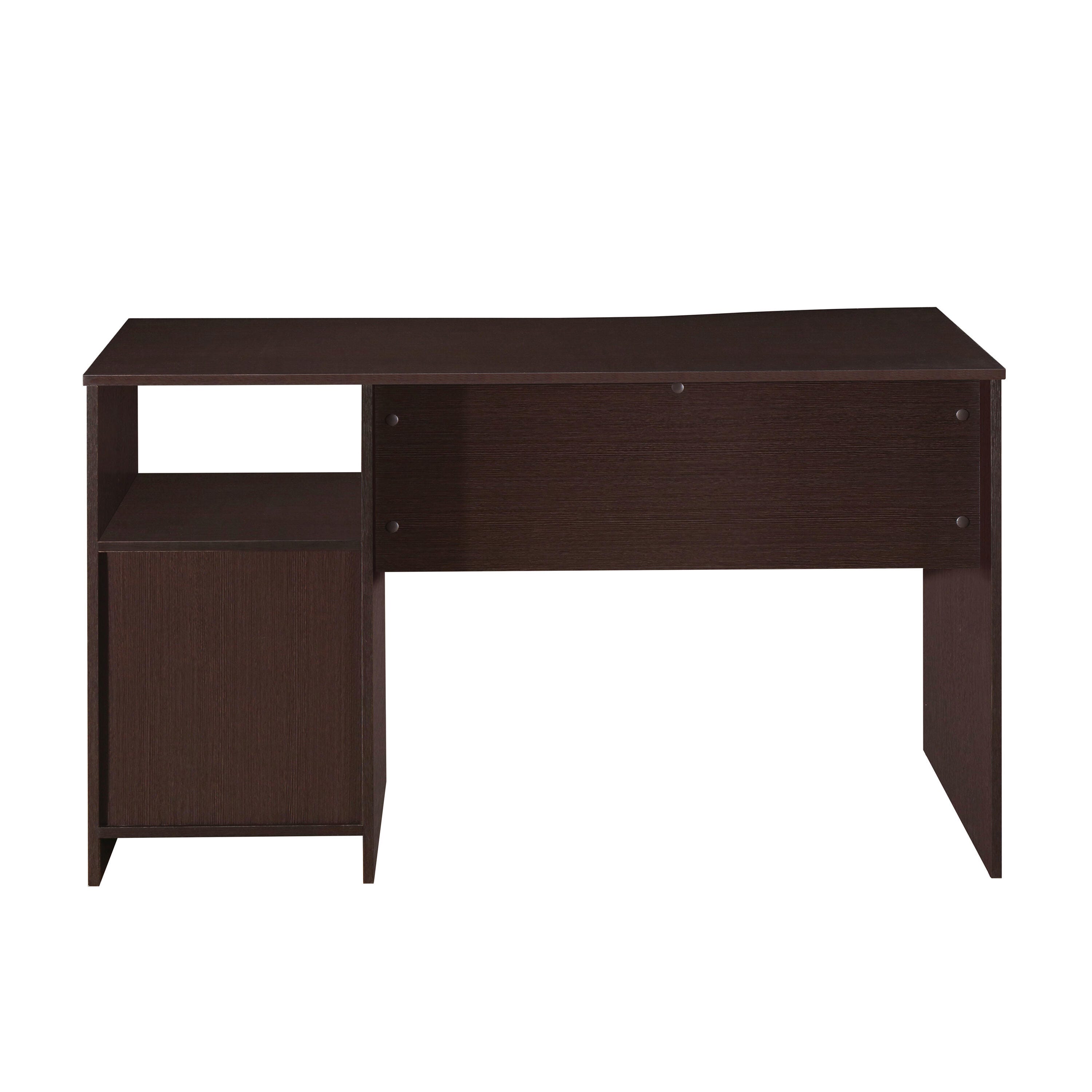 Techni Mobili Computer Desk with Drawers, Wenge, large