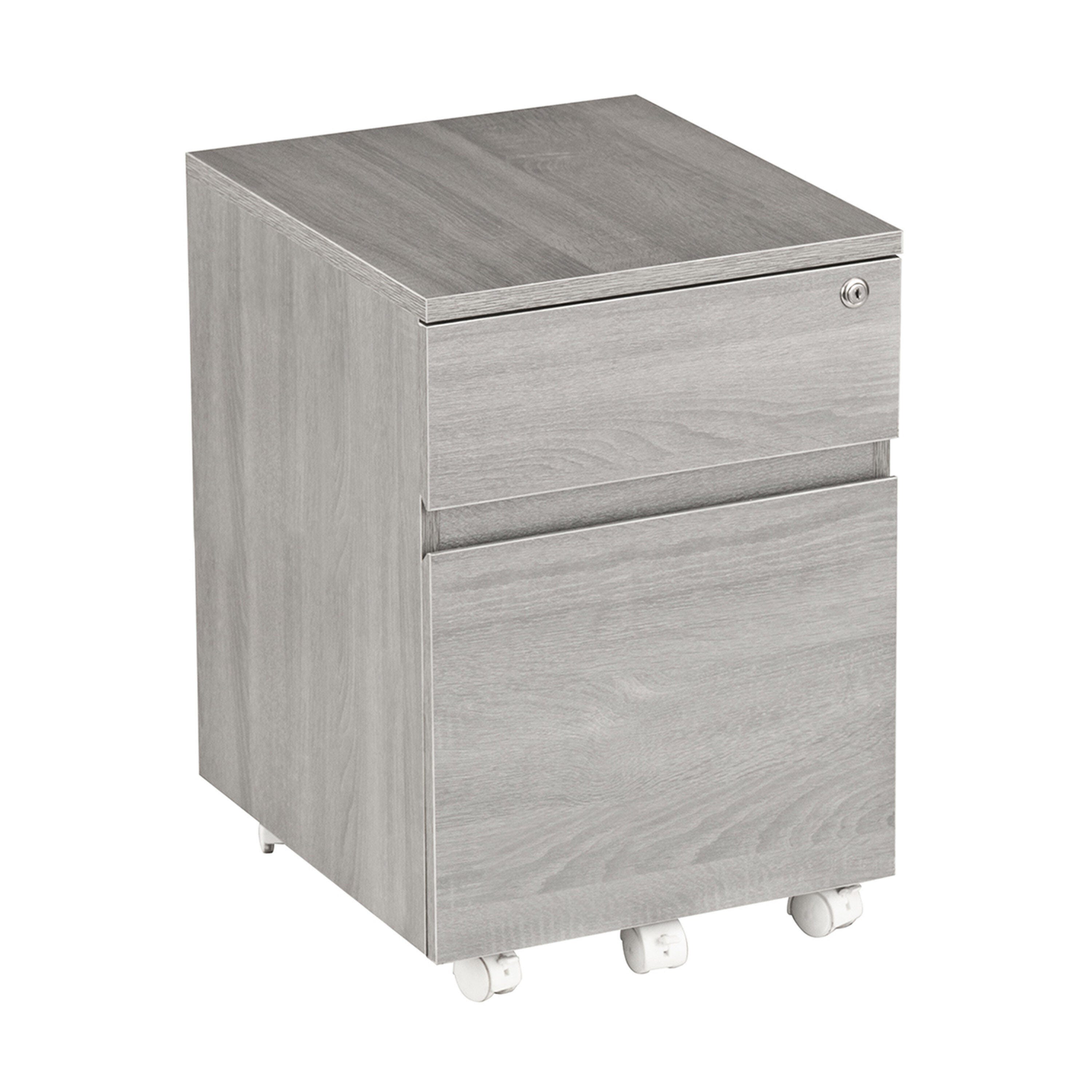 Techni Mobili Rolling Two Drawer Vertical Filing Cabinet, , large