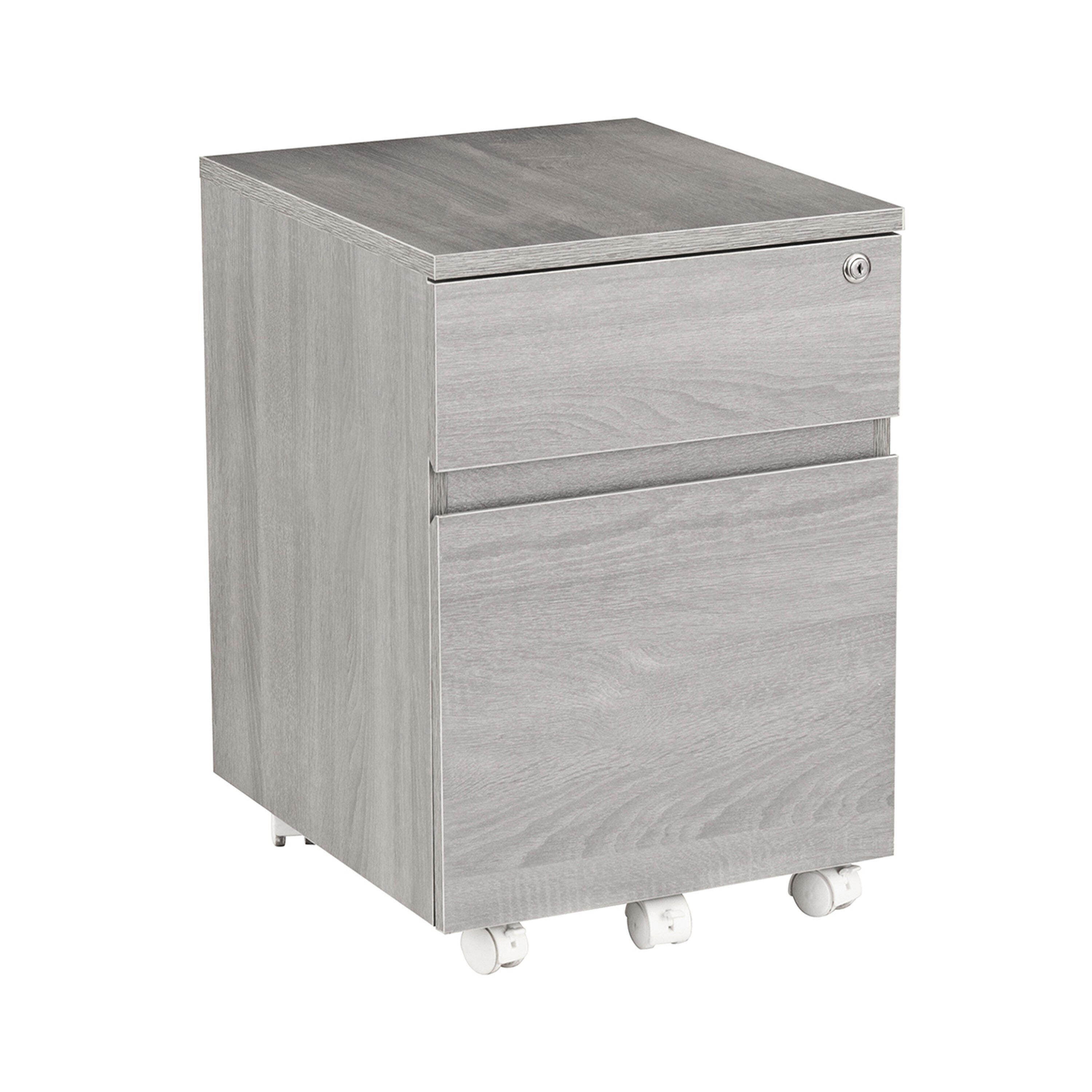 Techni Mobili Rolling Two Drawer Vertical Filing Cabinet, , large
