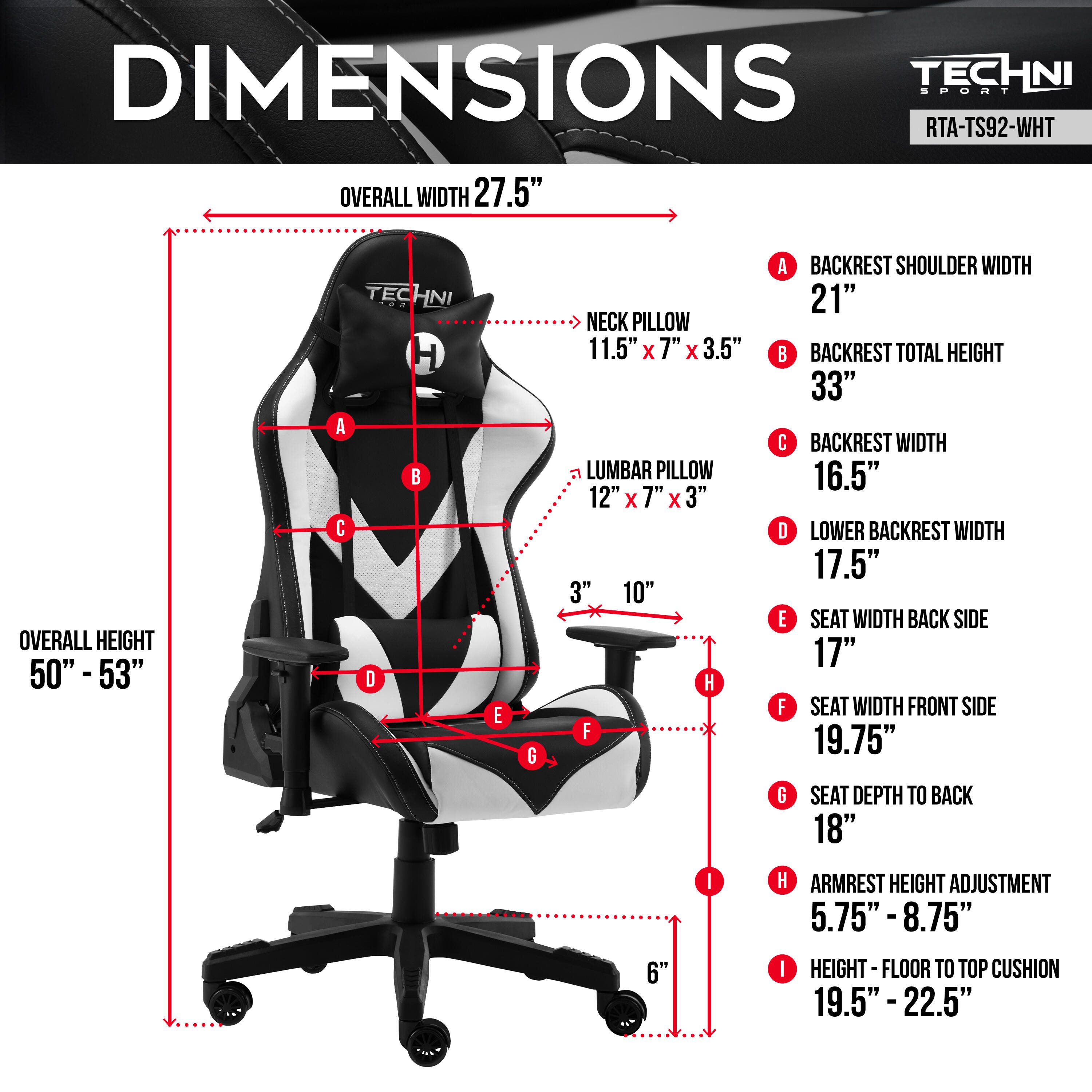 Techni Sport TS-92 PC Gaming Chair, , large