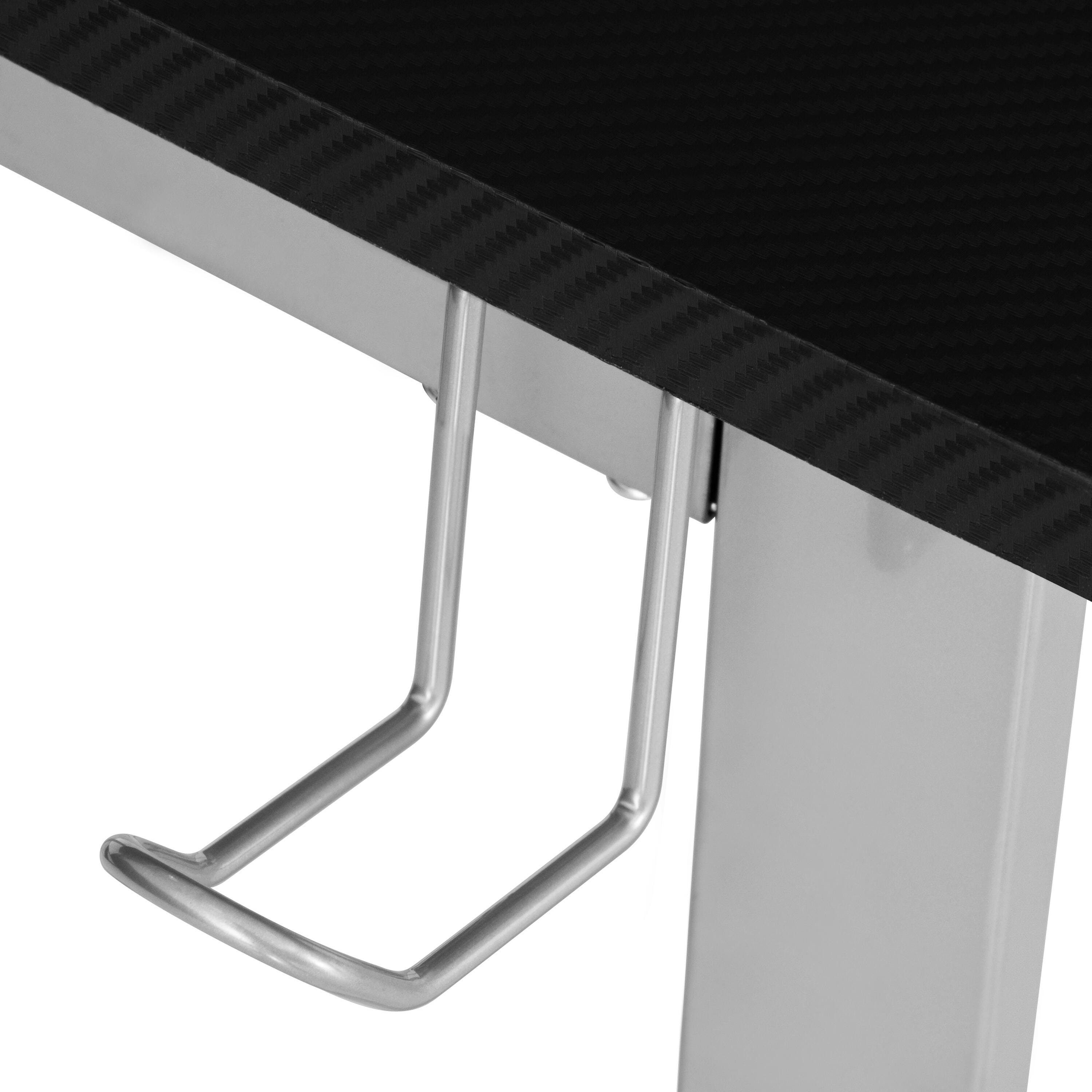 Techni Sport Warrior L-Shaped Gaming Desk, Black, large