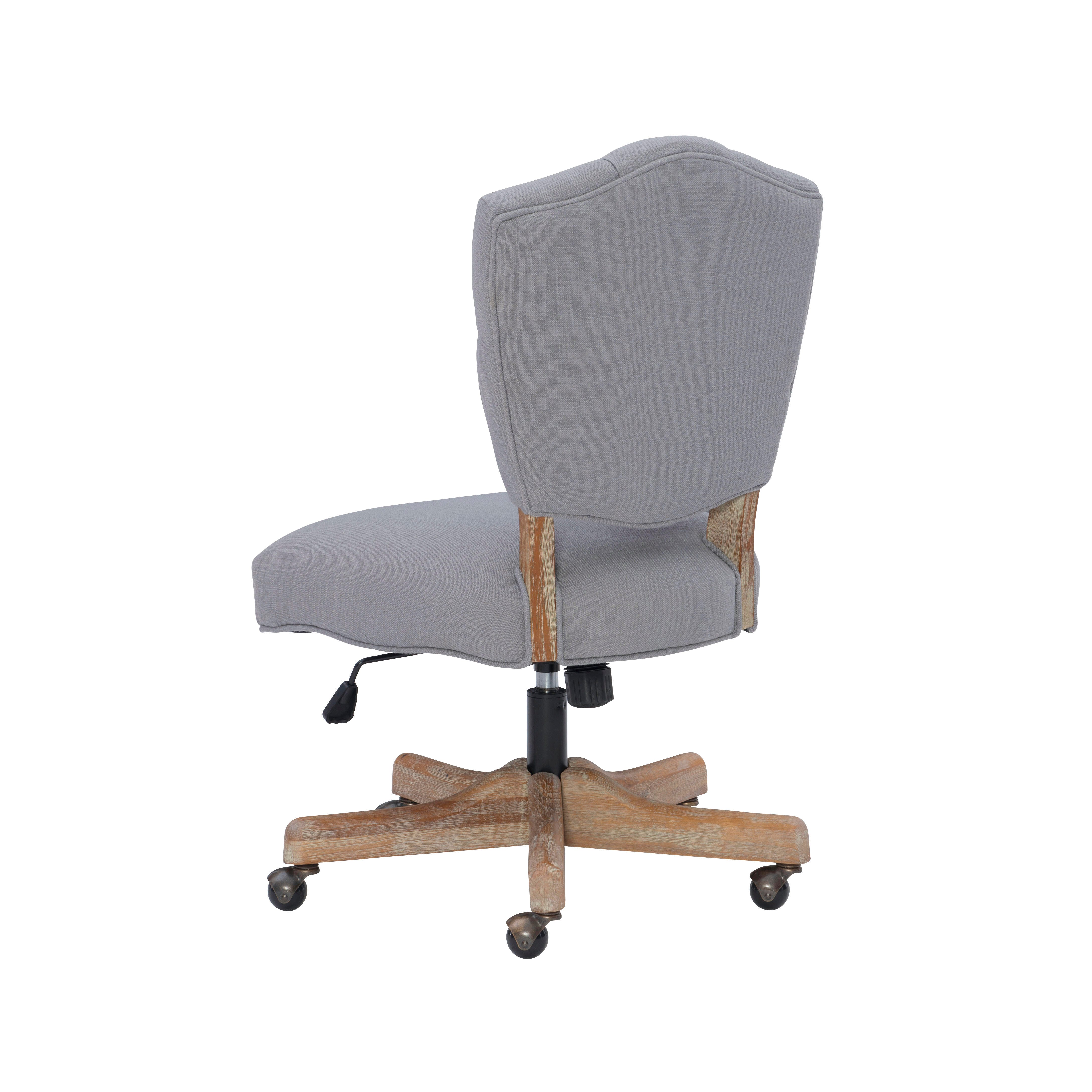Linon Kelsey Office Chair, Gray, large
