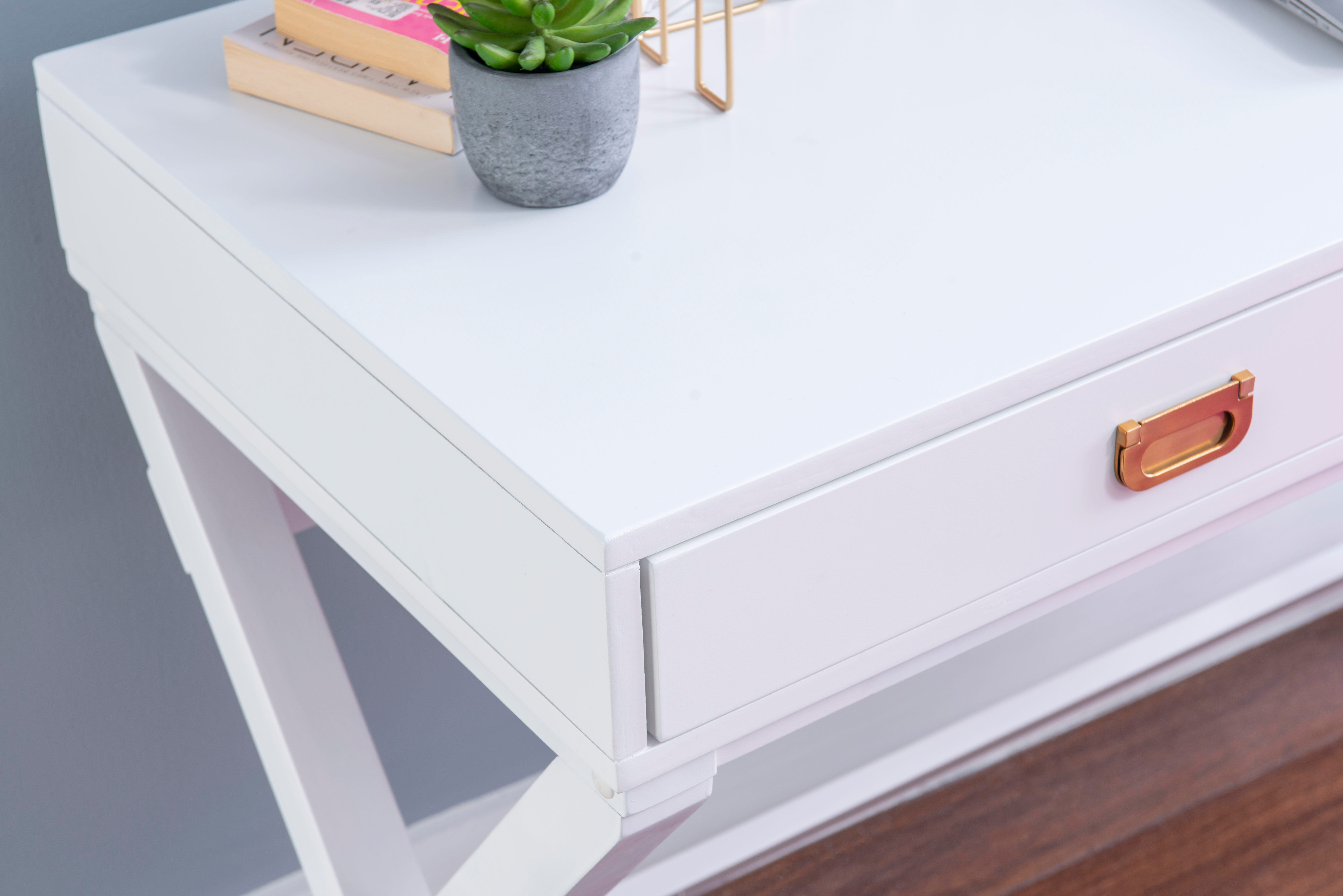 Linon Paige Desk, White, large