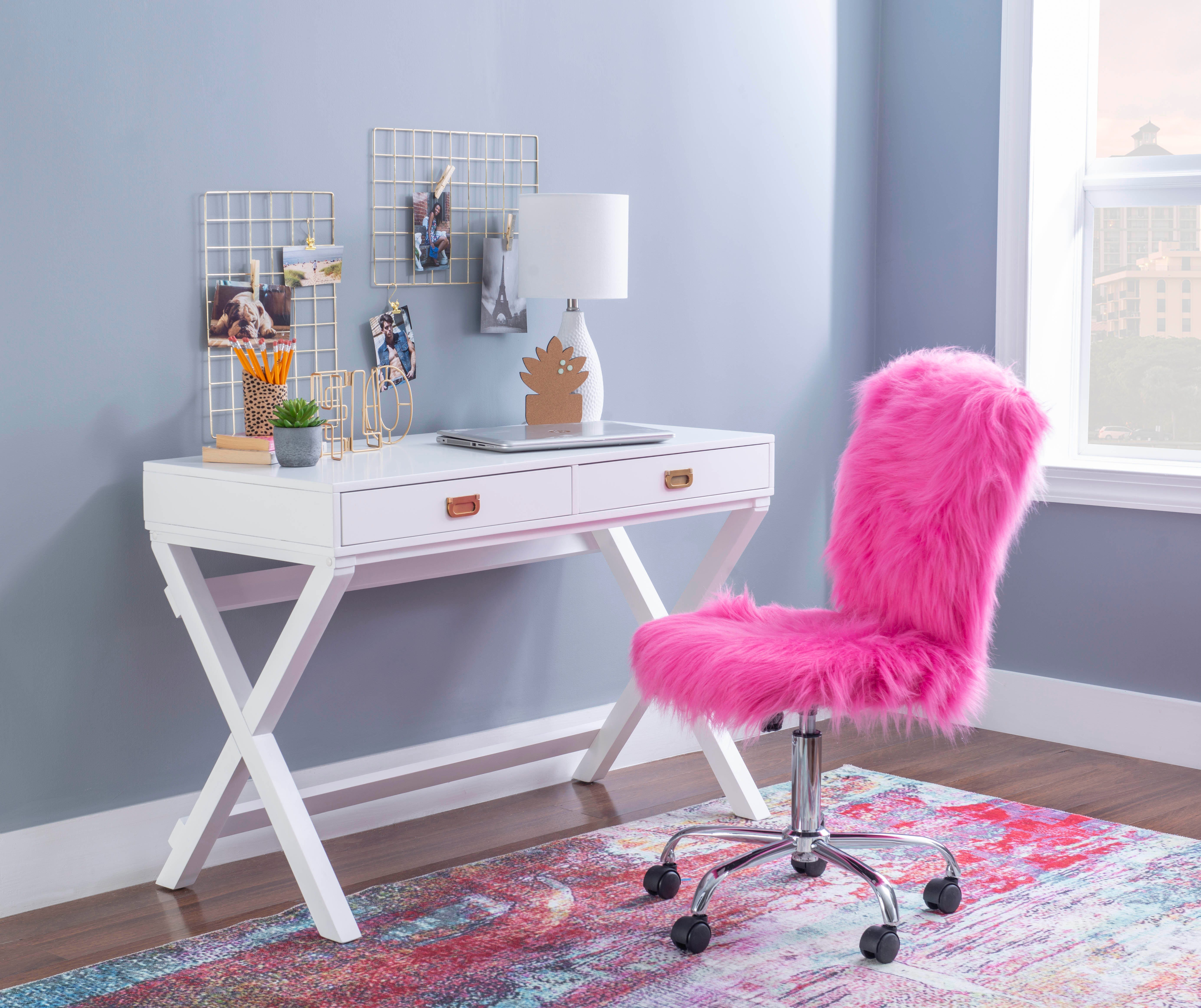 Linon Paige Desk, White, large