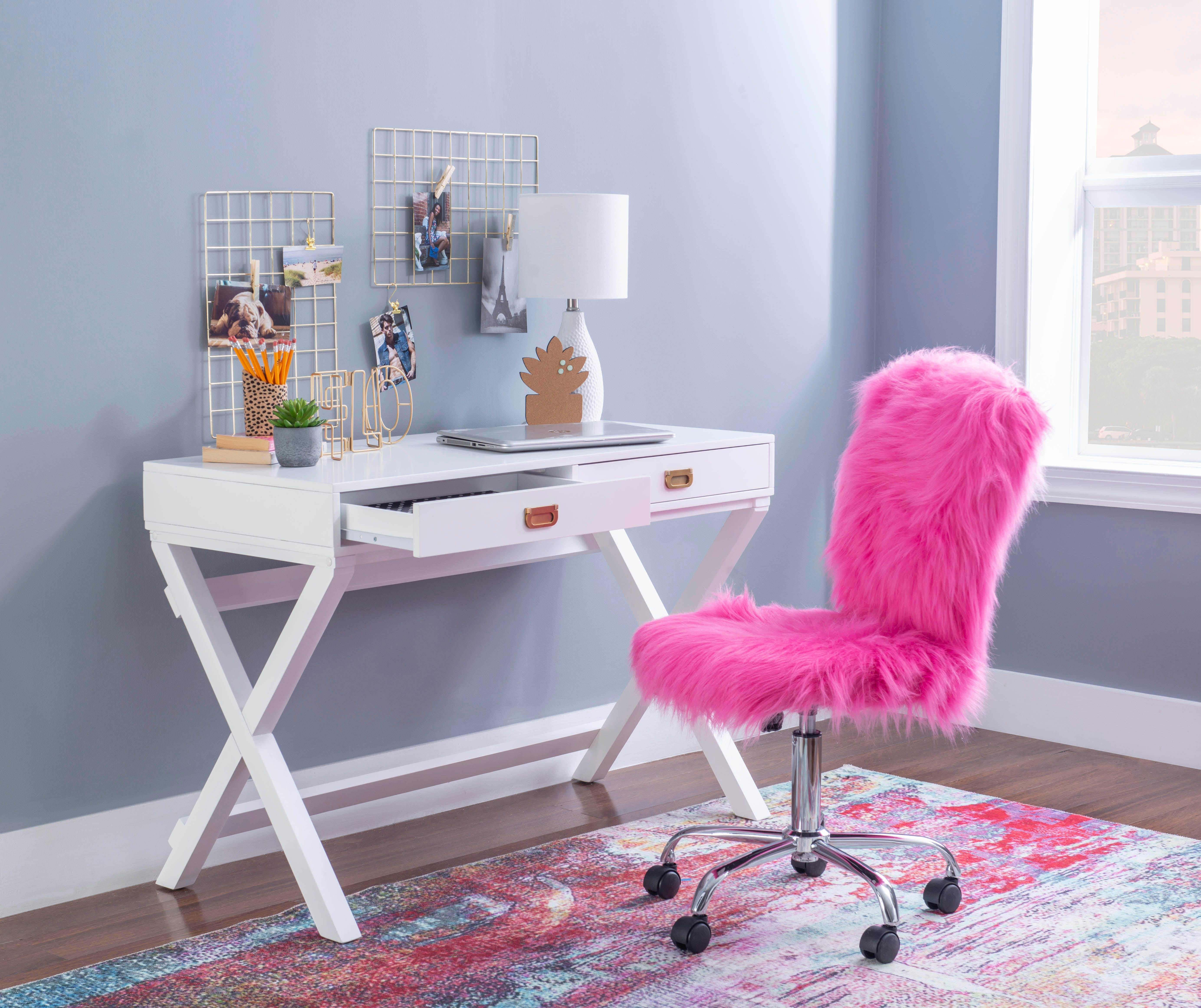 Linon Paige Desk, White, large
