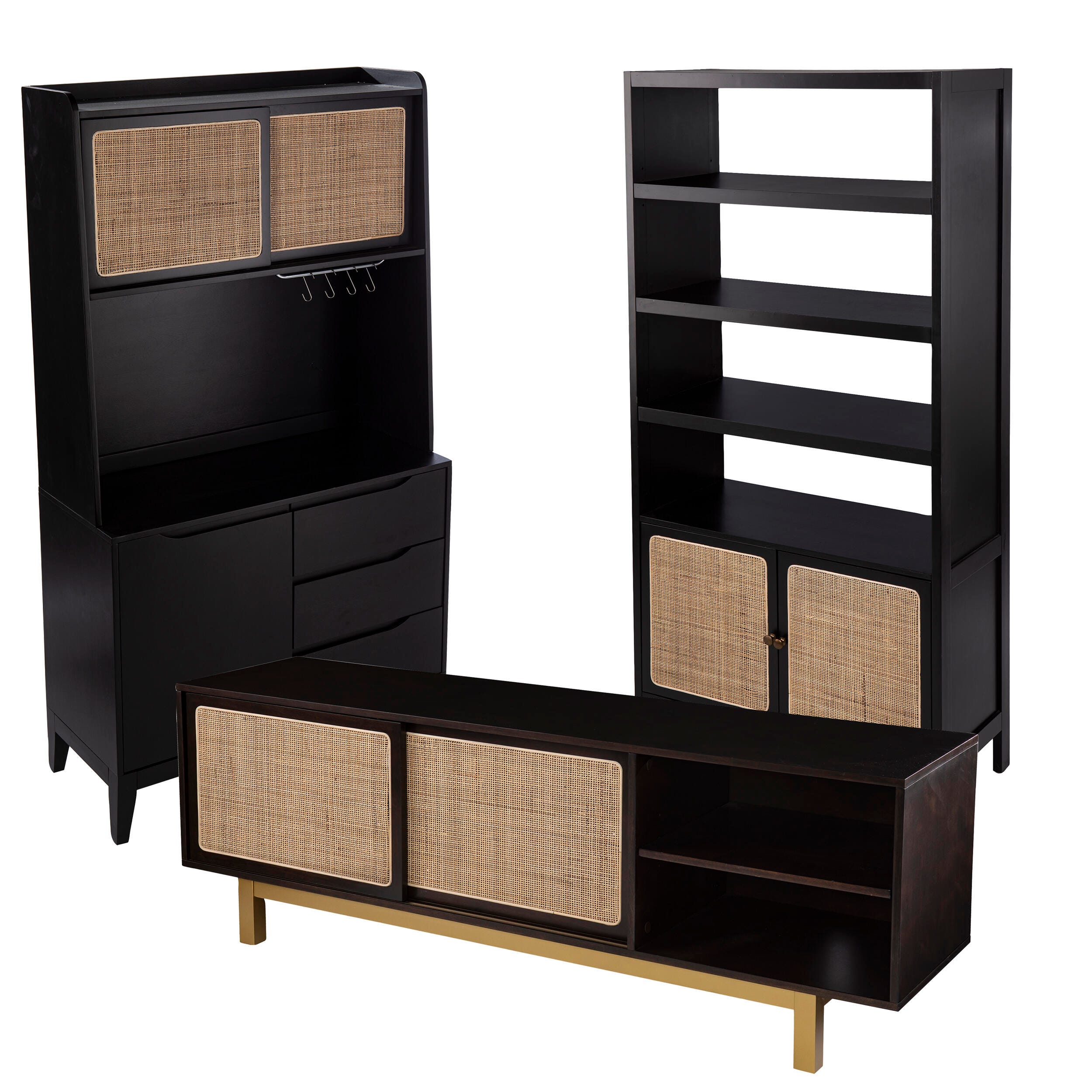 Southern Enterprises Nollyn Bookcase, , large