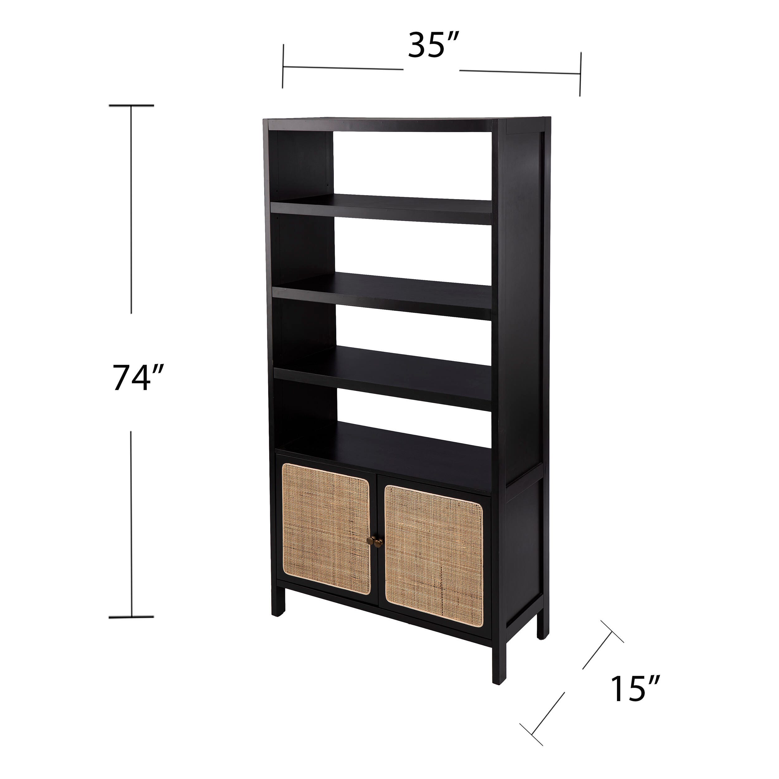 Southern Enterprises Nollyn Bookcase, , large