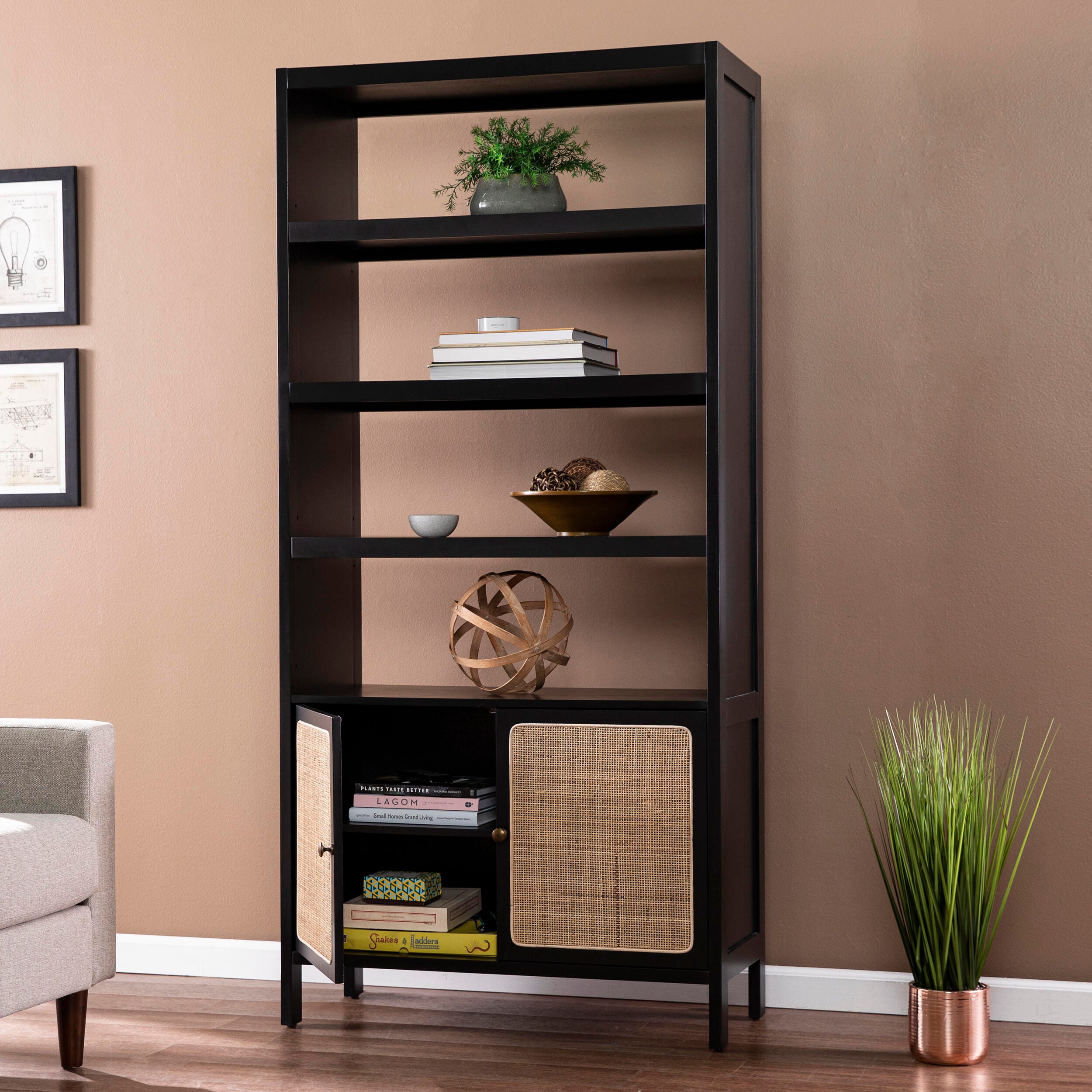Southern Enterprises Nollyn Bookcase, , large