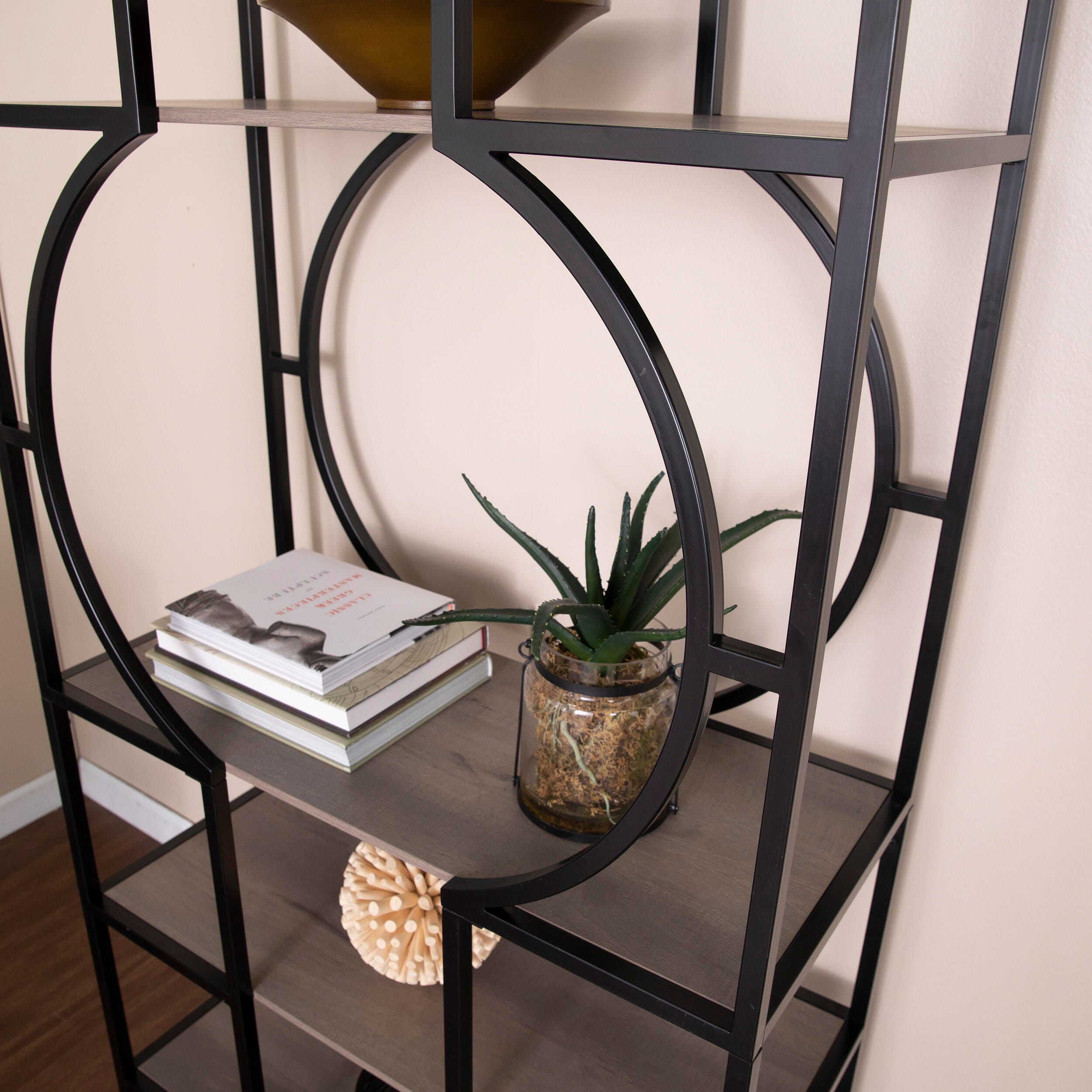 Southern Enterprises Upton 5-Tier Bookcase, , large