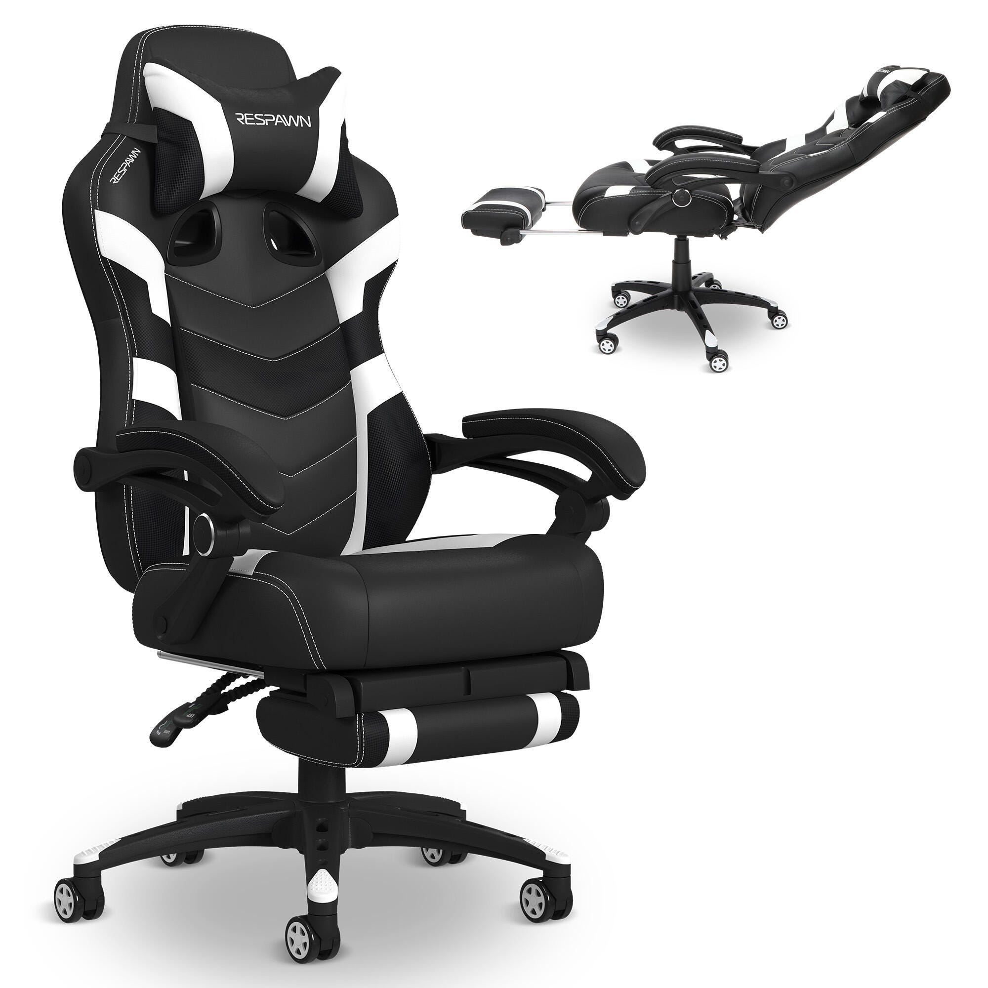 RESPAWN 110 Pro Gaming Chair, White, large