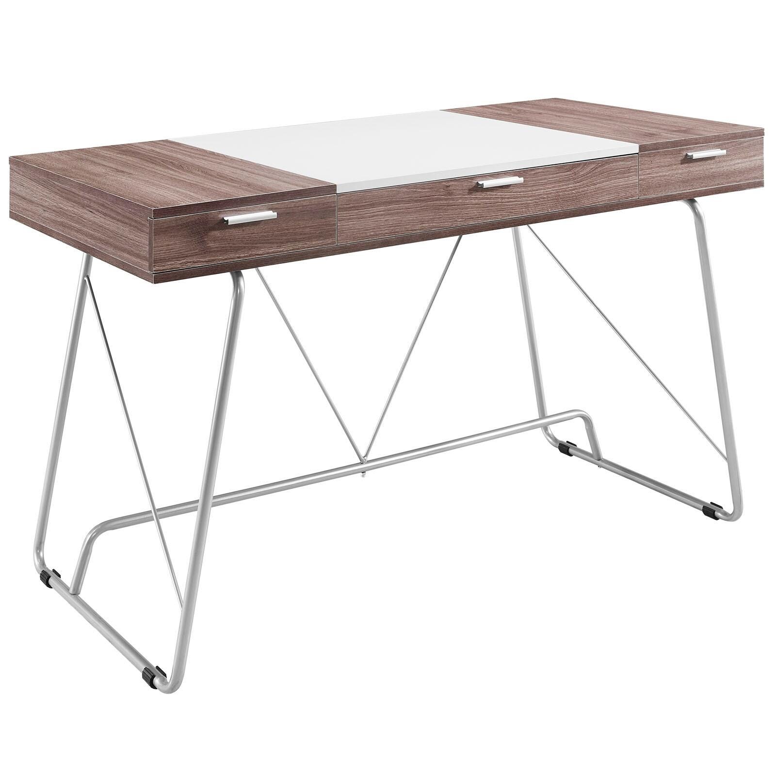 Modway Panel 3-Drawer Office Desk, , large