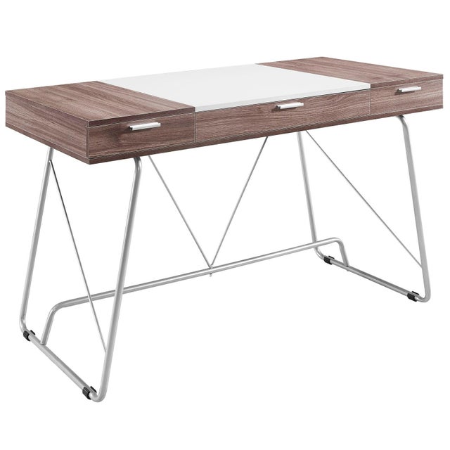 Modway Panel 3-Drawer Office Desk